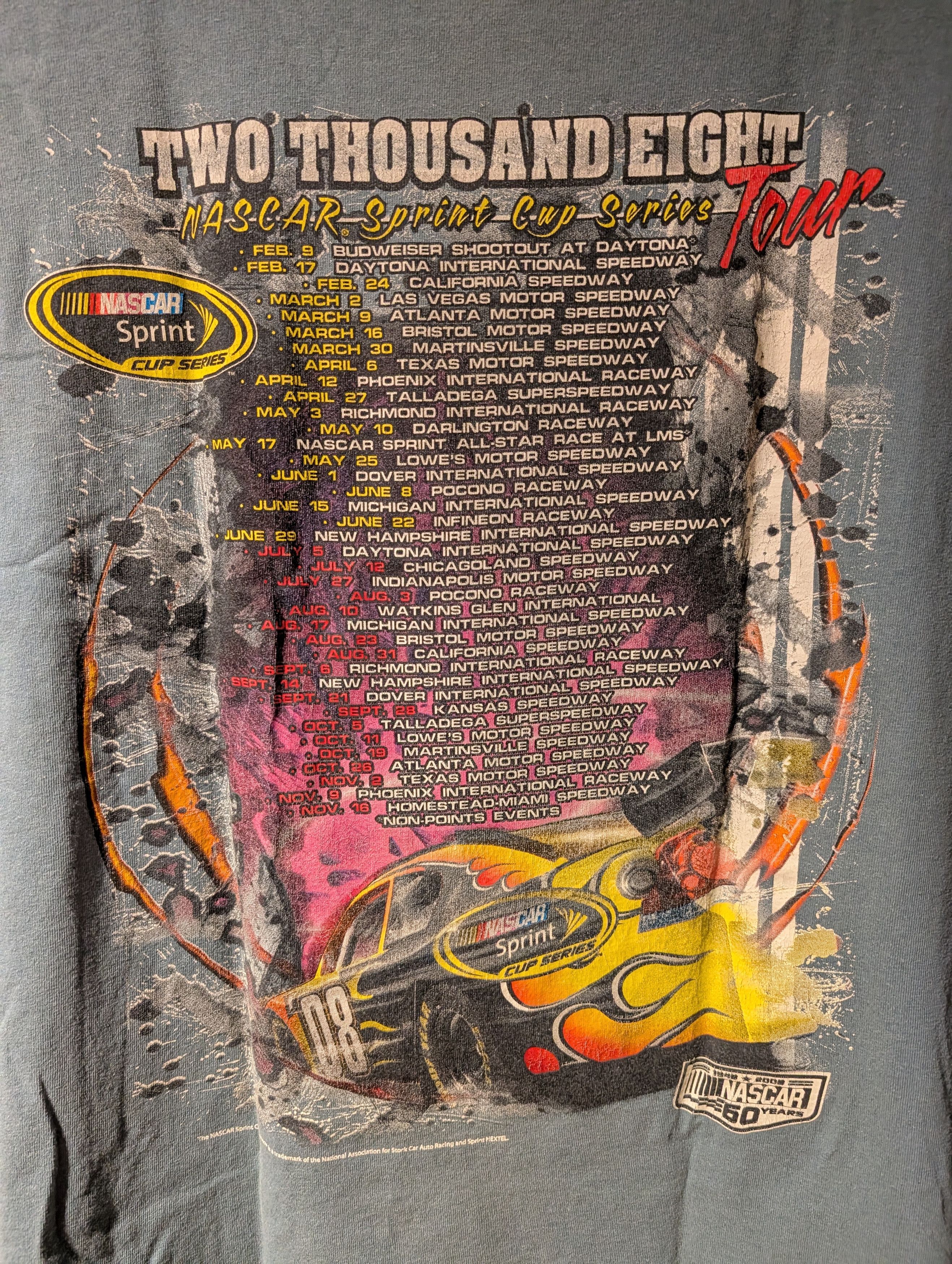 NASCAR NASCAR Shirt Adult XXL 2XL Double 2008 Sprint Cup Series Size US XXL / EU 58 / 5 - 8 Thumbnail