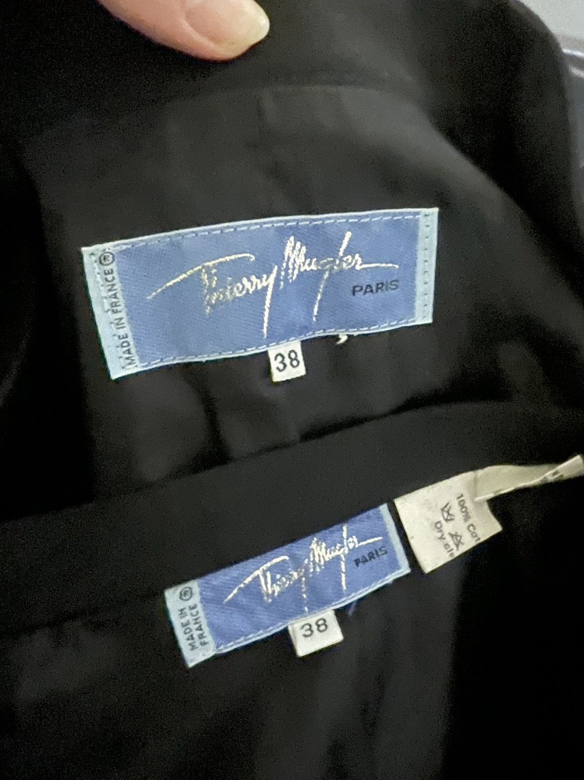 Thierry Mugler THIERRY MUGLER Velvet suit Size S / US 4 / IT 40 - 8 Thumbnail