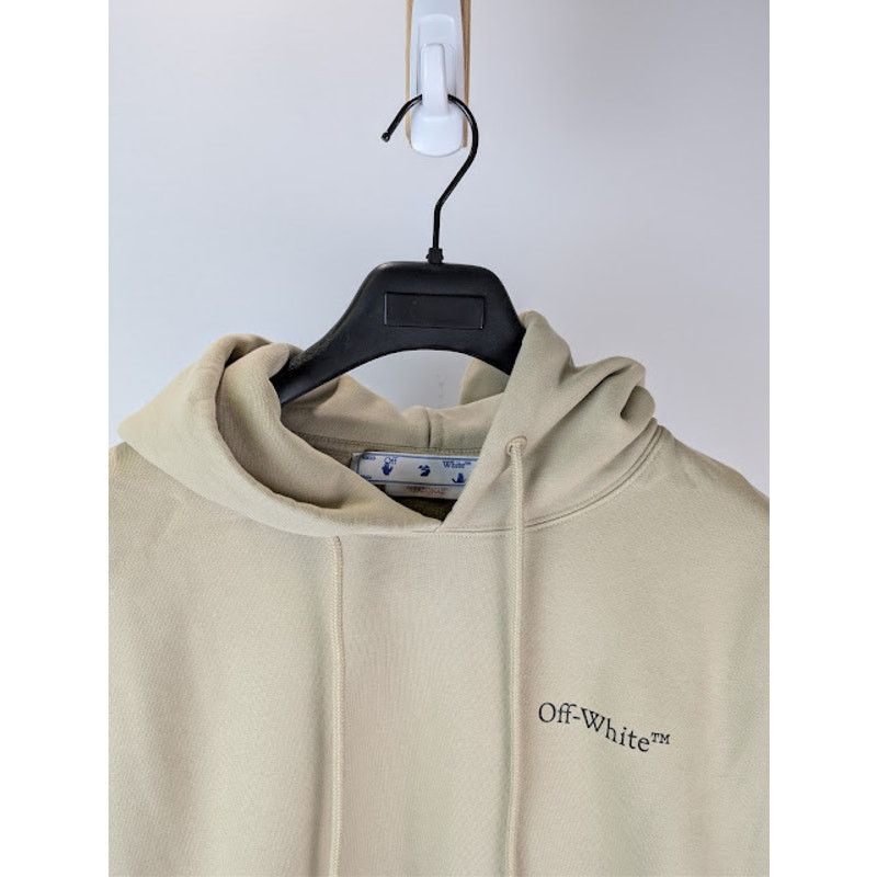 Off-White o1rshd1 Caravagg Crowning Over Hoodie in Dark Sand / Black Size US M / EU 48-50 / 2 - 8 Thumbnail