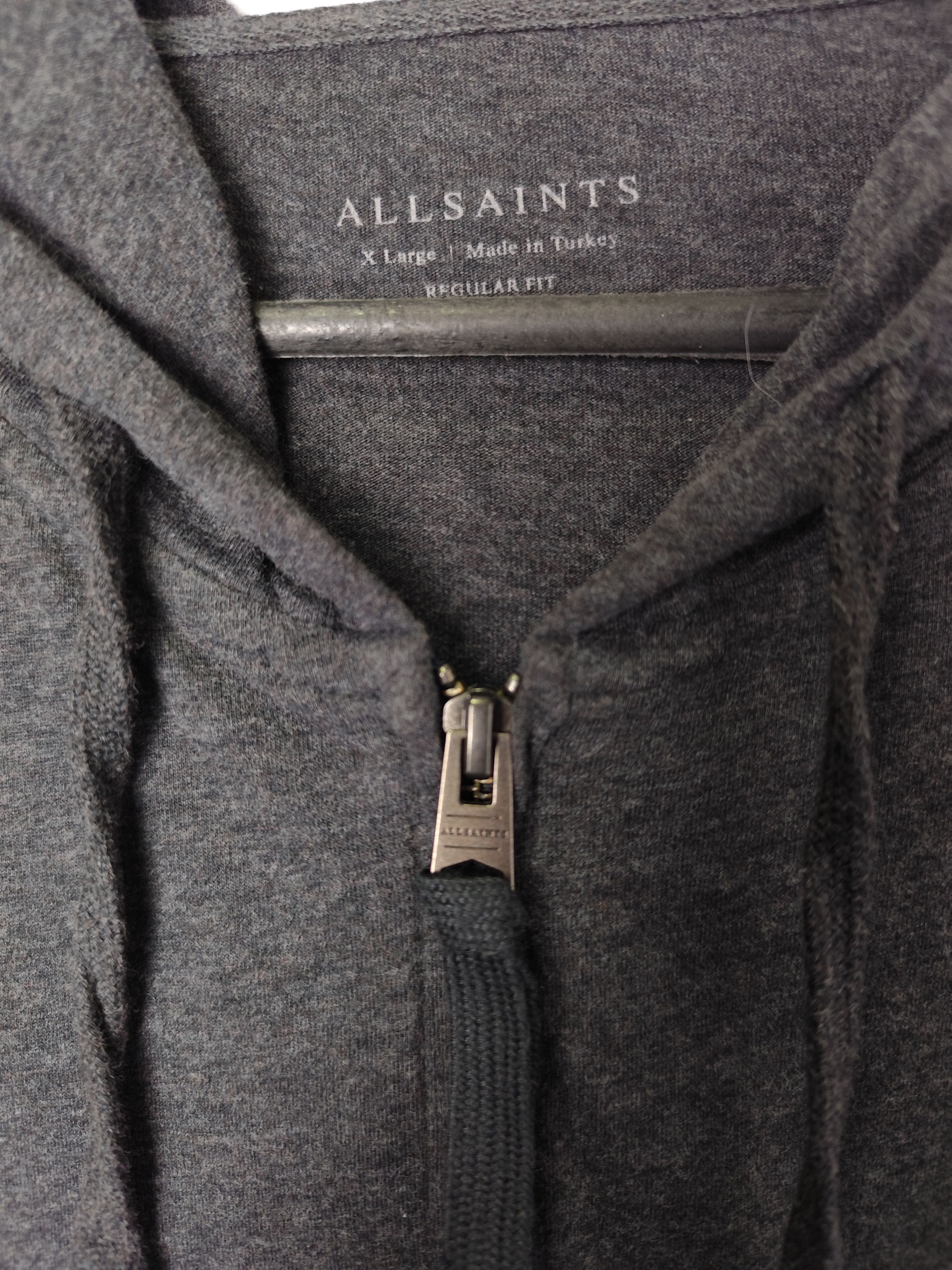 Allsaints Vintage streetwear Avant Garde designer Allsaints Zip Hoodie Size US XL / EU 56 / 4 - 3 Thumbnail