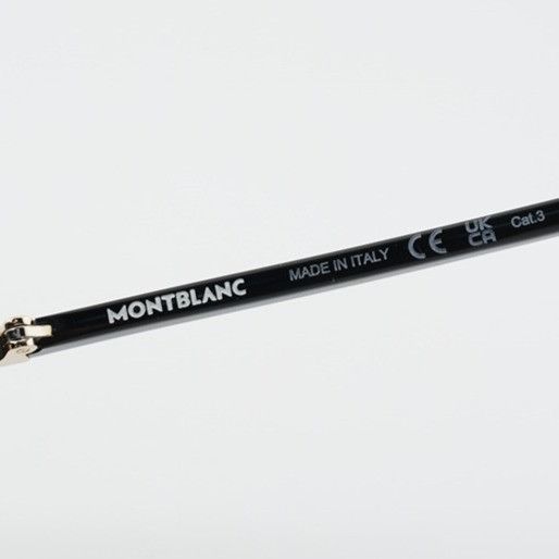 Montblanc Montblanc MB0338S 003 Sunglasses Black Square Frame Size ONE SIZE - 4 Thumbnail
