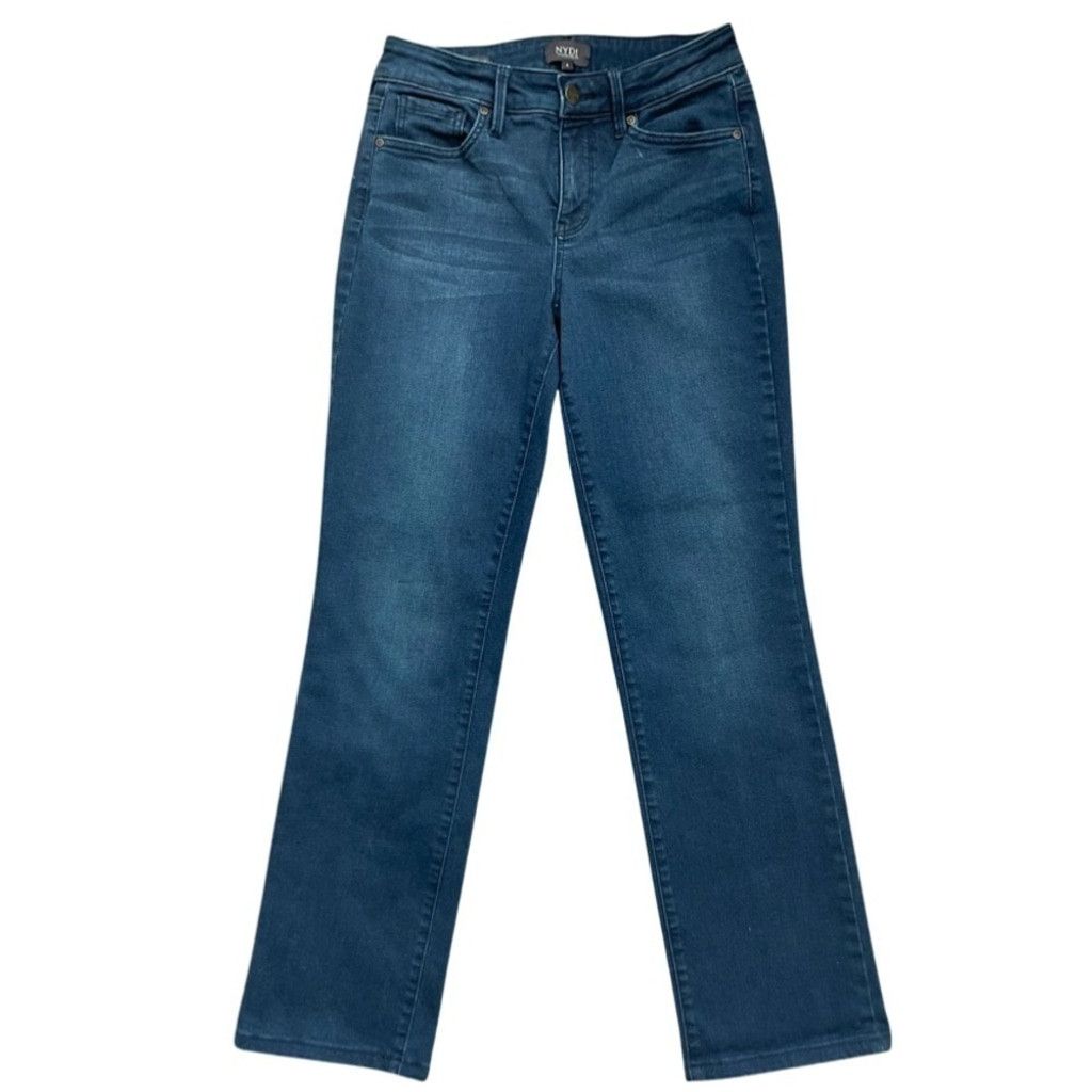 NYDJ NYDJ Marilyn Straight 5 Pocket Stretch Jeans Women’s Size 4. Size 27" / US 4 / IT 40 - 14 Thumbnail