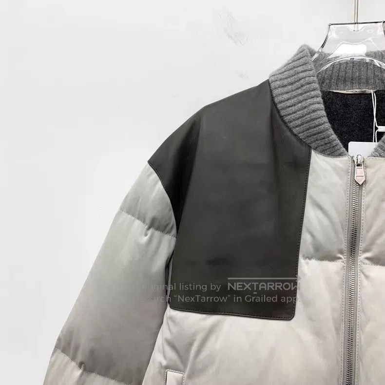 Fendi Fendi Color-Blocked Leather Patch Collar Zip-Up Long Sleev Size US L / EU 52-54 / 3 - 3 Thumbnail