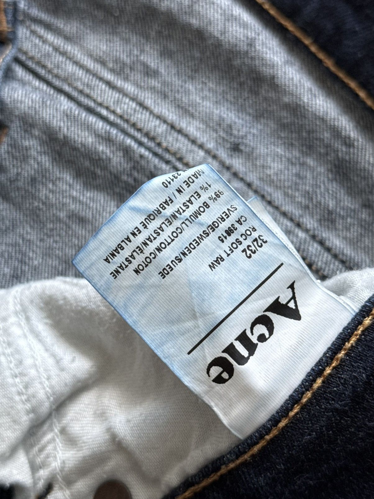 Acne Studios Acne Studios Roc Soft Raw denim jeans Size US 32 / EU 48 - 6 Thumbnail