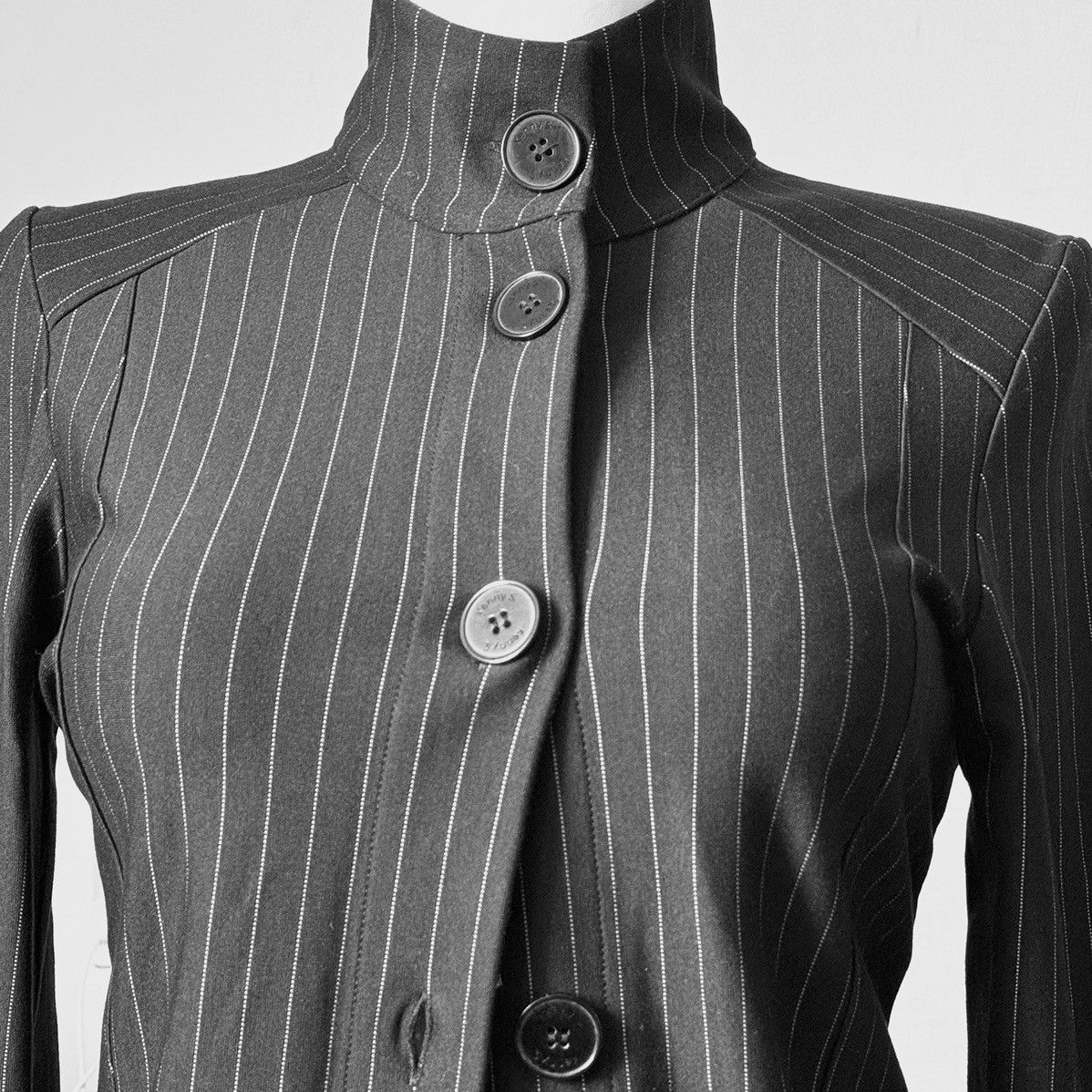 Vintage So unique long neck Avant - Garde draped jacket Size M / US 6-8 / IT 42-44 - 6 Thumbnail