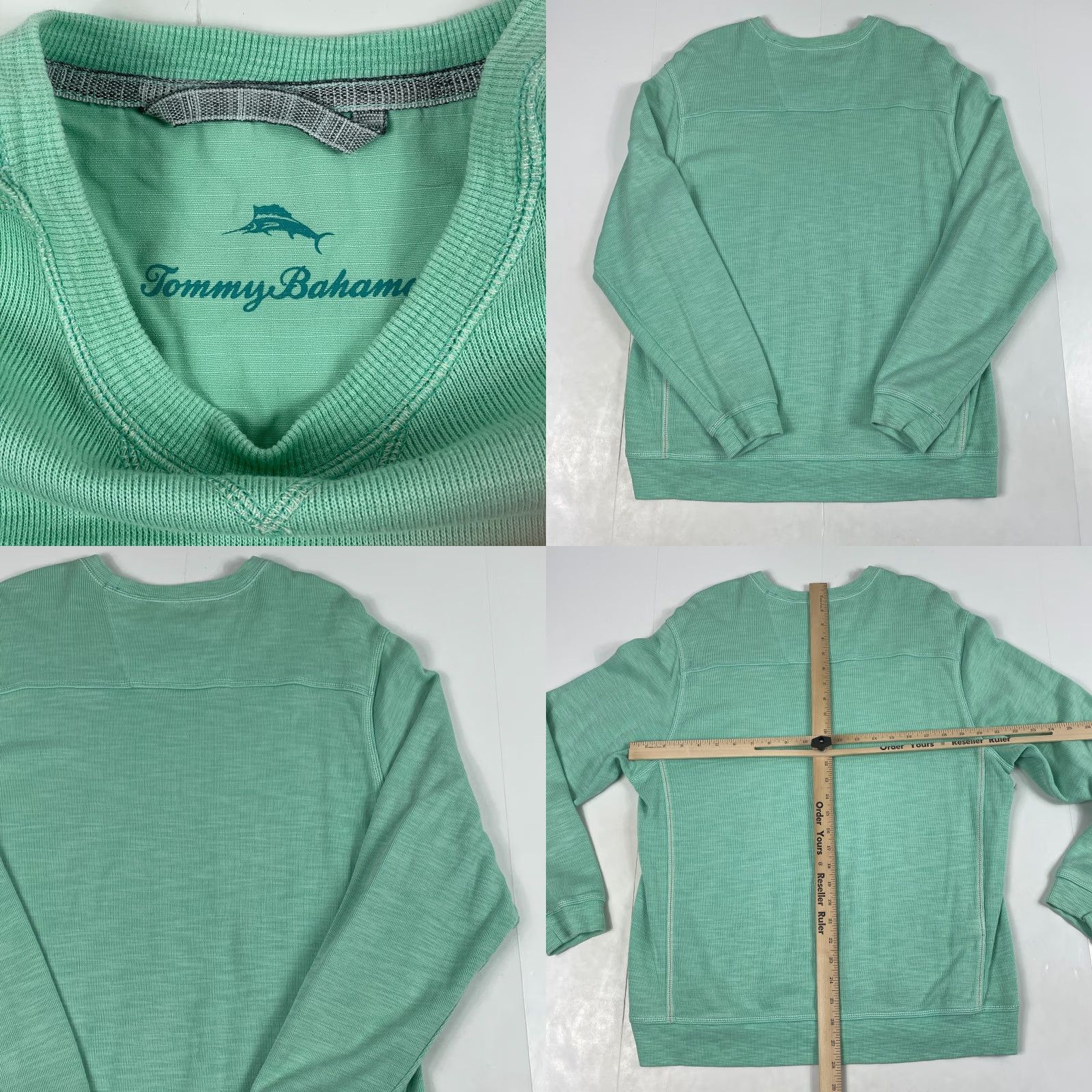 Tommy Bahama VINTAGE Tommy Bahama Sweater Mens Large Green Pima Golf Crewneck Pullover Golfer Golfing (Note: If vintage not intended, omit) Size US L / EU 52-54 / 3 - 8 Thumbnail