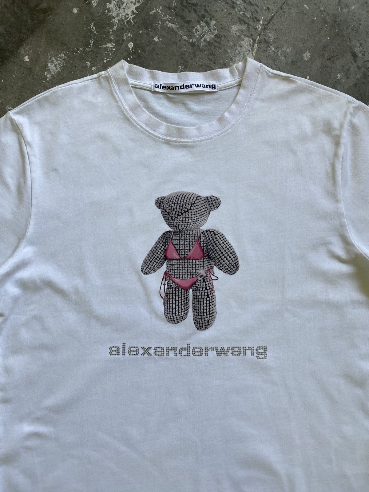 Alexander Wang Alexander Wang Bikini Bear Rhinestone Shirt Size US M / EU 48-50 / 2 - 2 Thumbnail