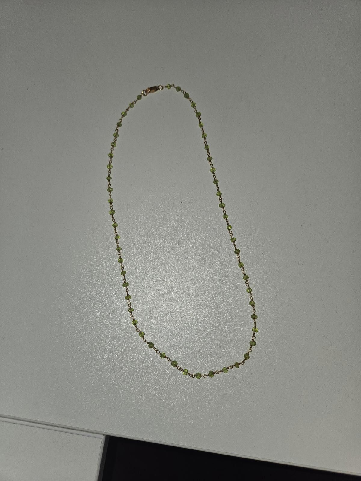 Free People 18 Inch Peridot Gold Necklace Size ONE SIZE - 1 Thumbnail