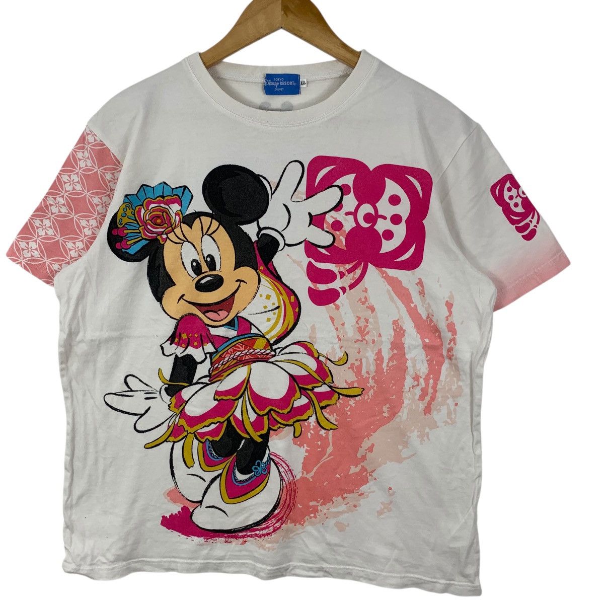 Disney TOKYO DISNEY RESORT Minnie Mouse Summer Festival Tee Shirt Size L / US 10 / IT 46 - 5 Thumbnail