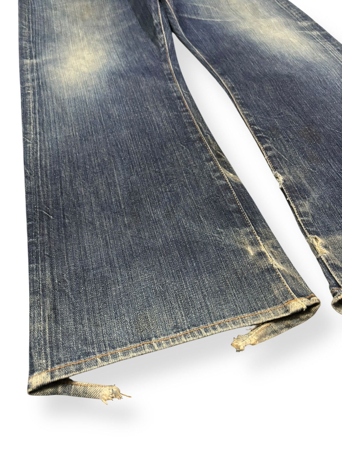 Earnest Sewn Vintage 2000s Earnest Sewn Half Selvedge Distressed Jeans Size US 35 - 9 Thumbnail