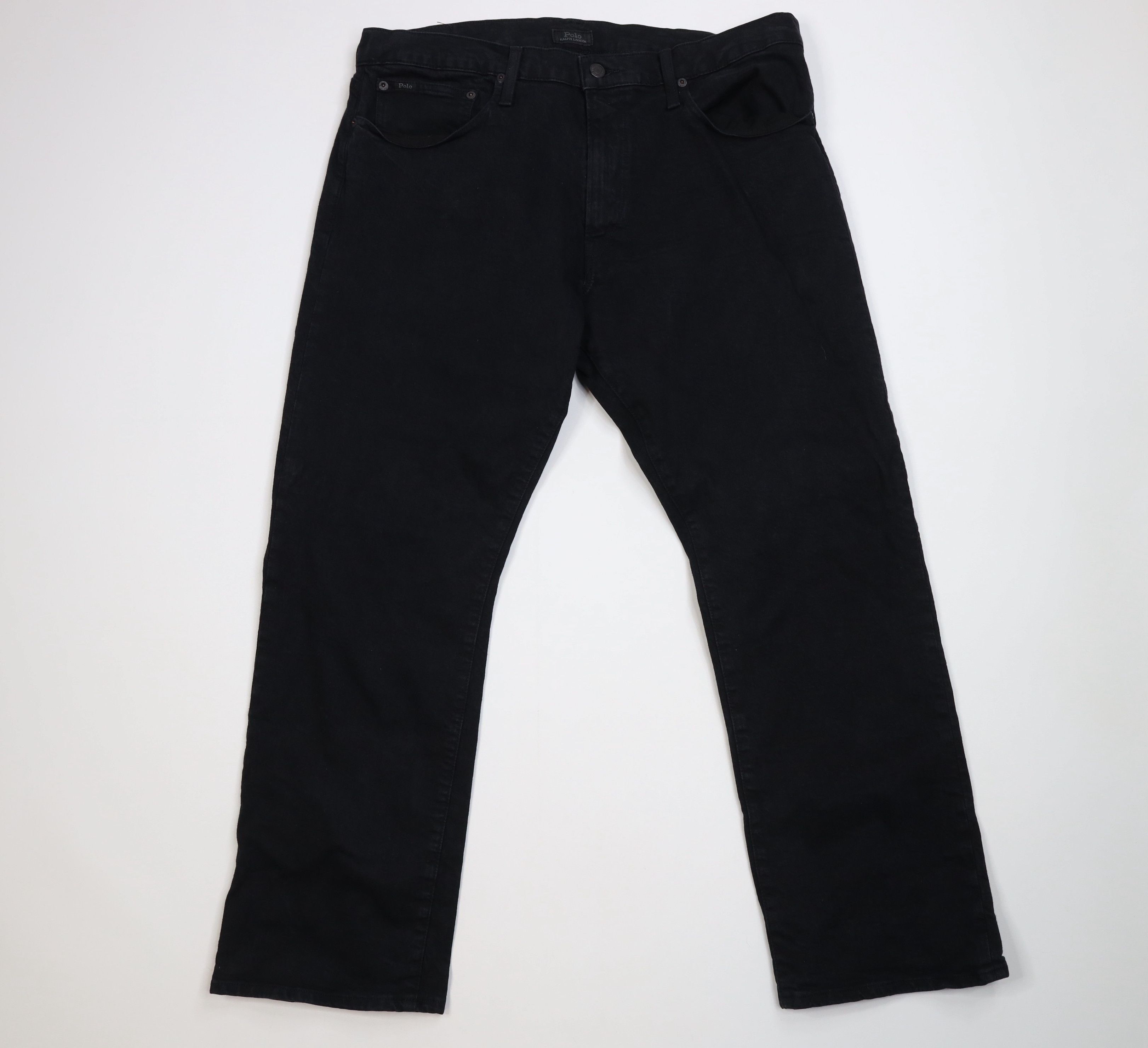 Ralph Lauren Vintage Ralph Lauren Stretch Wide Leg Denim Jeans Black Size US 36 / EU 52 - 1 Thumbnail