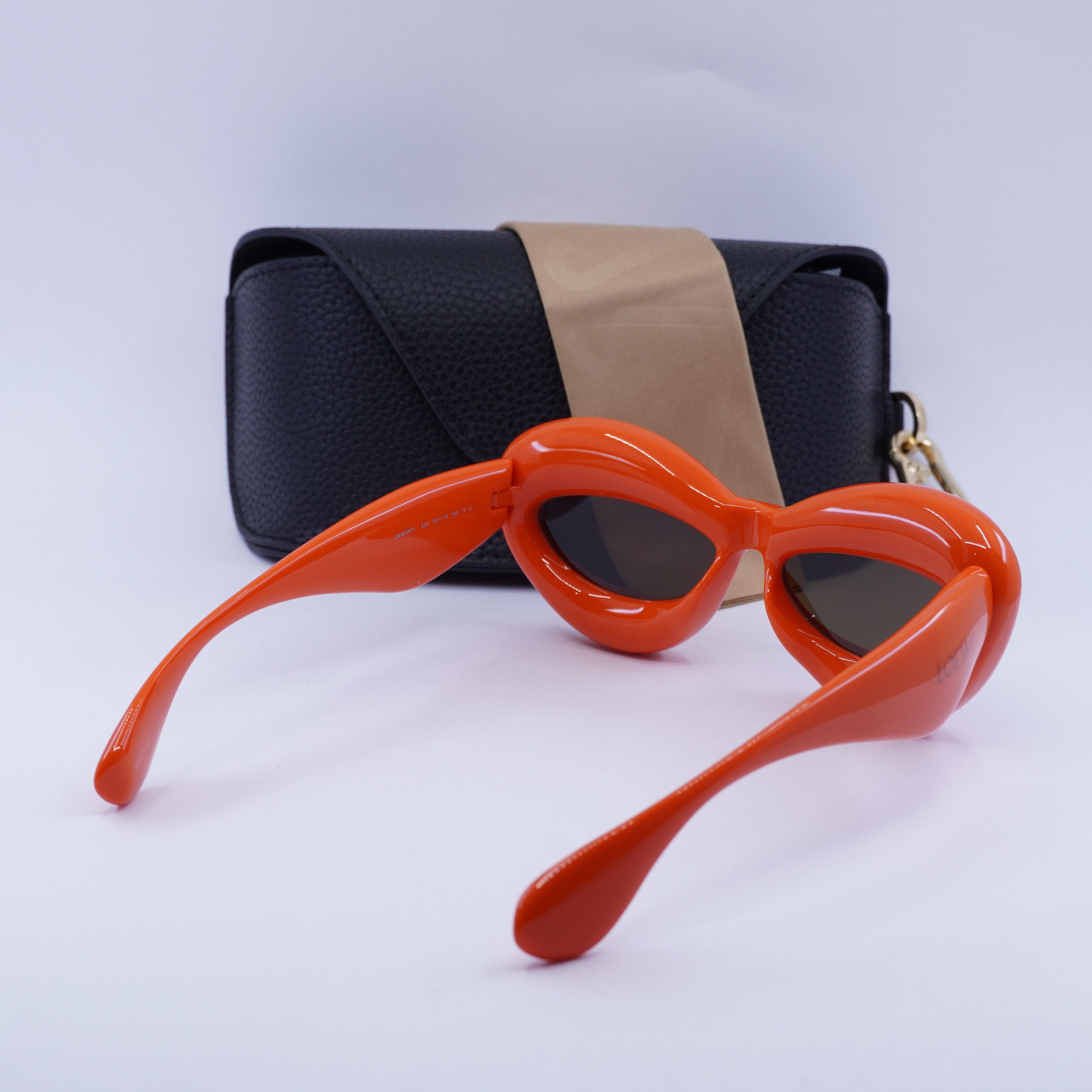 Loewe Loewe LW40097I 42E Sunglasses Orange Cat Eye Frame Size ONE SIZE - 12 Thumbnail