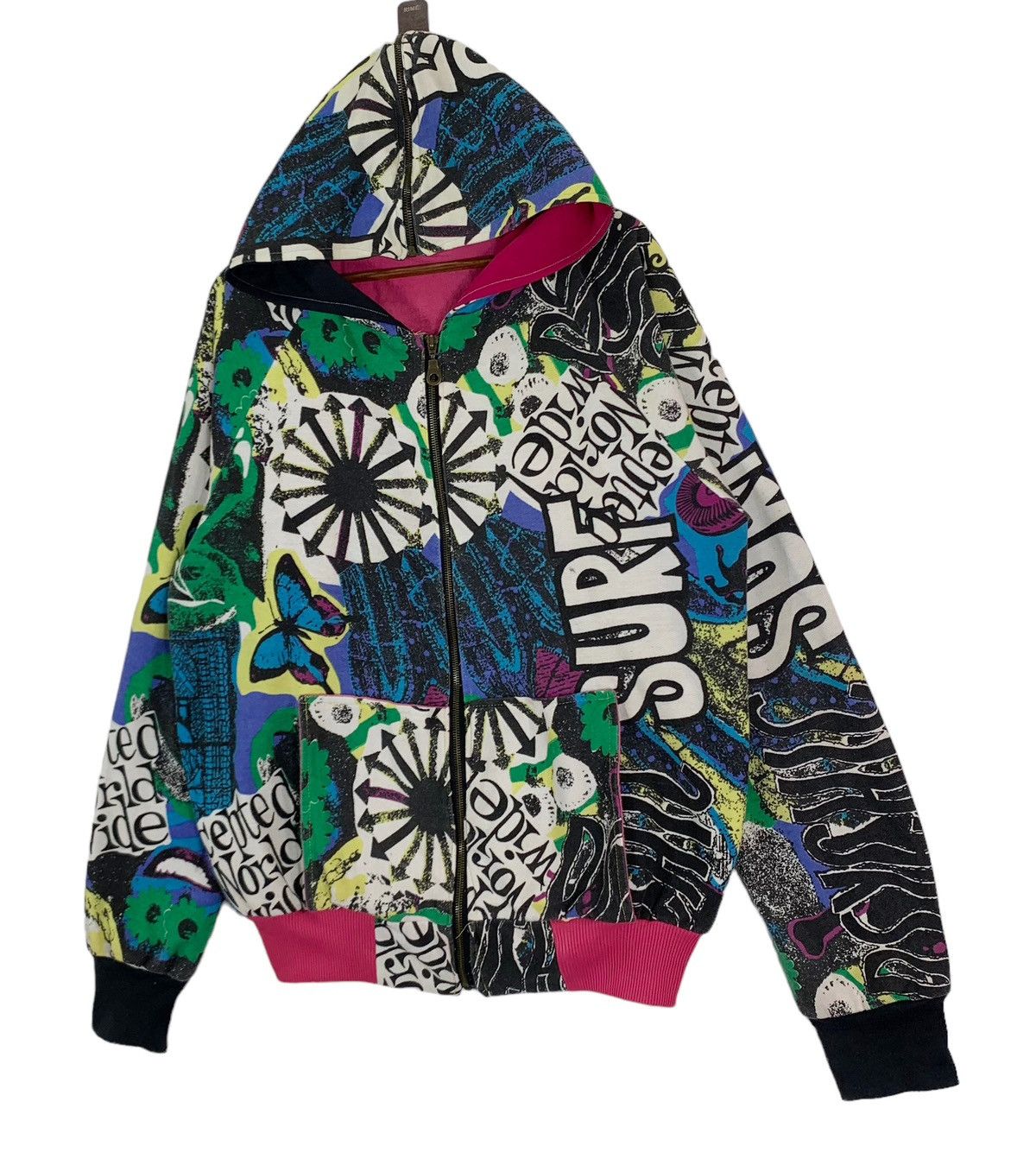 Arts & Science Vintage 90s Accepted World Wide Surfing Surfwear Hoodie Size US L / EU 52-54 / 3 - 2 Thumbnail