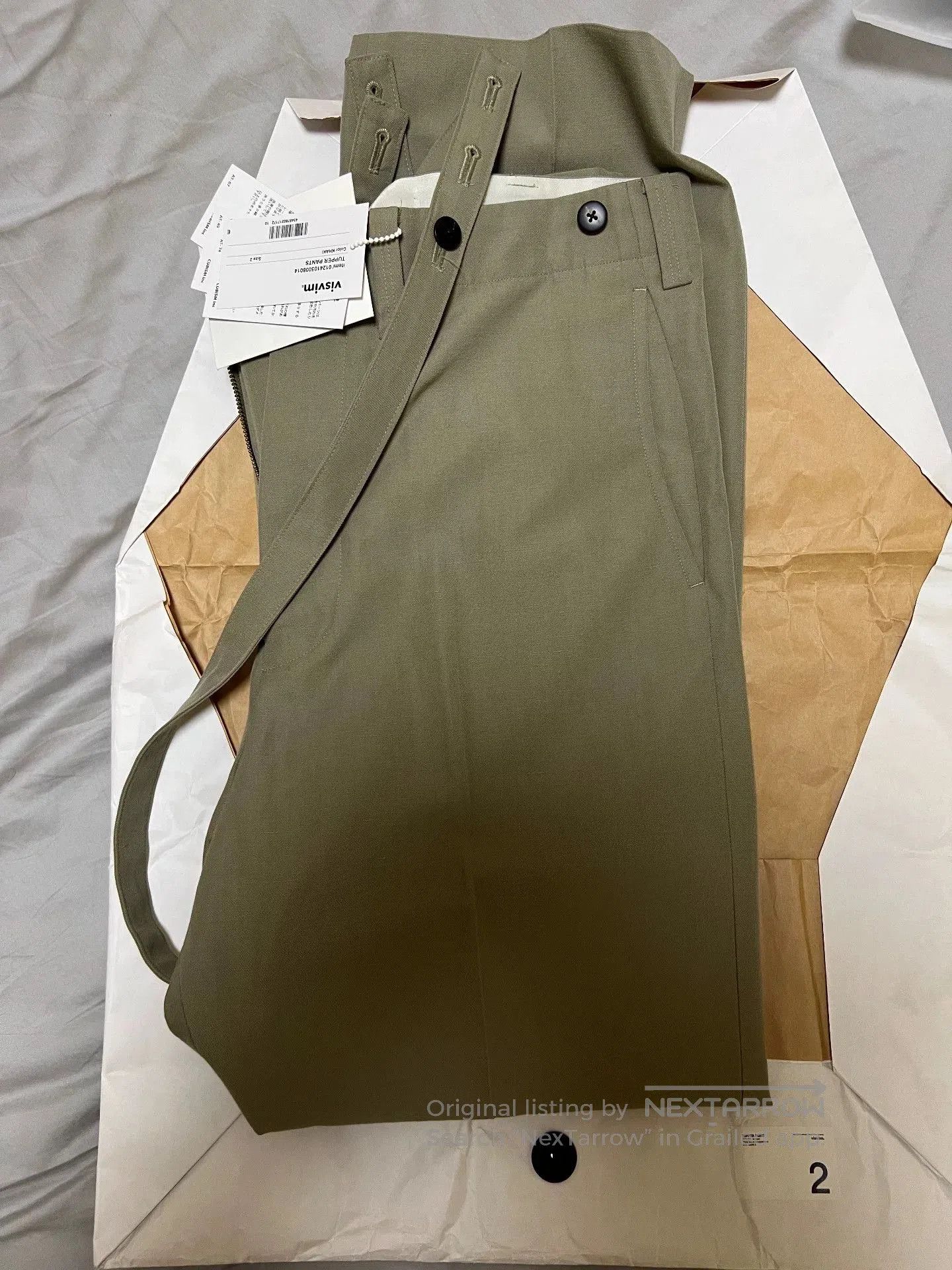 Visvim Visvim 24SS Tupper Khaki Suspender Pants. Size US 26 / EU 42 - 4 Thumbnail