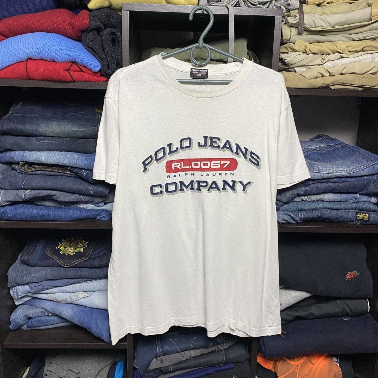 Polo Ralph Lauren Vintage Polo Ralph Lauren Jeans big logo y2k opium tee sizeL Size US L / EU 52-54 / 3 - 1 Thumbnail