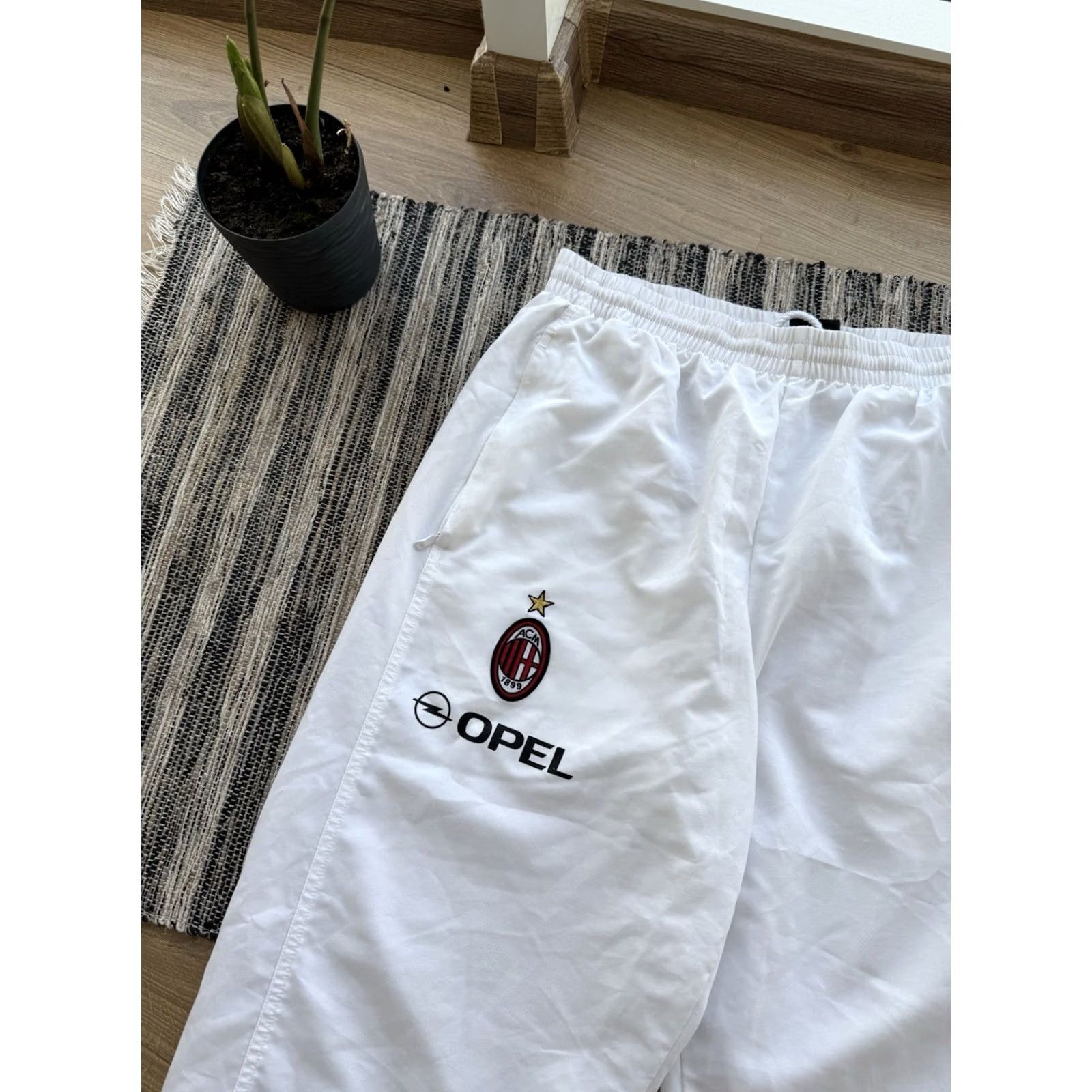 Adidas VINTAGE adidas AC MILAN Sweatpants Pants Men 42 White Soccer Football Adidas AC Milan Football Pants Mens Size US 42 / EU 58 - 3 Thumbnail