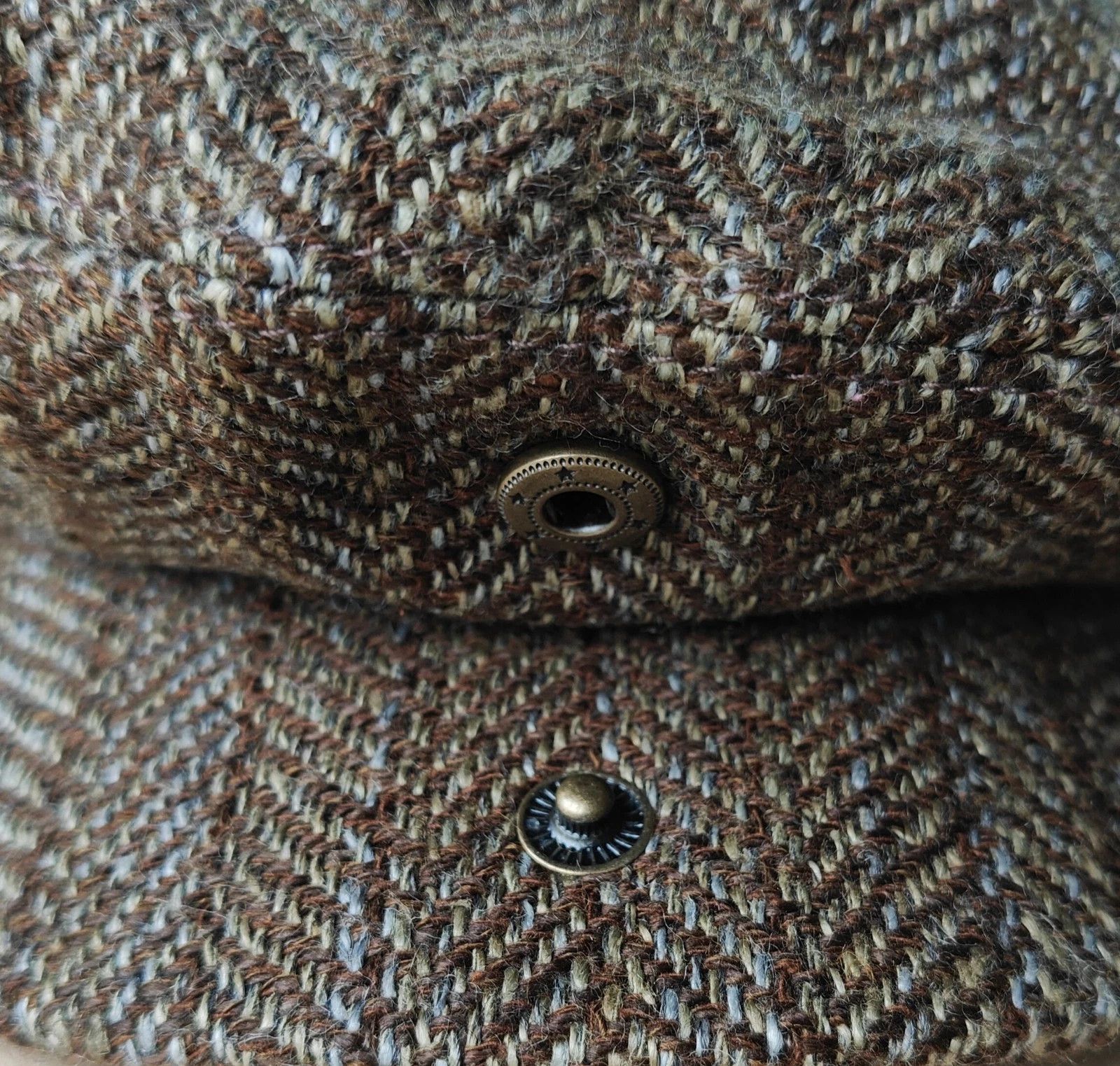 RRL Ralph Lauren DOUBLE RL Linen-Blend Herringbone Driver's Cap T/1911 Size ONE SIZE - 6 Thumbnail