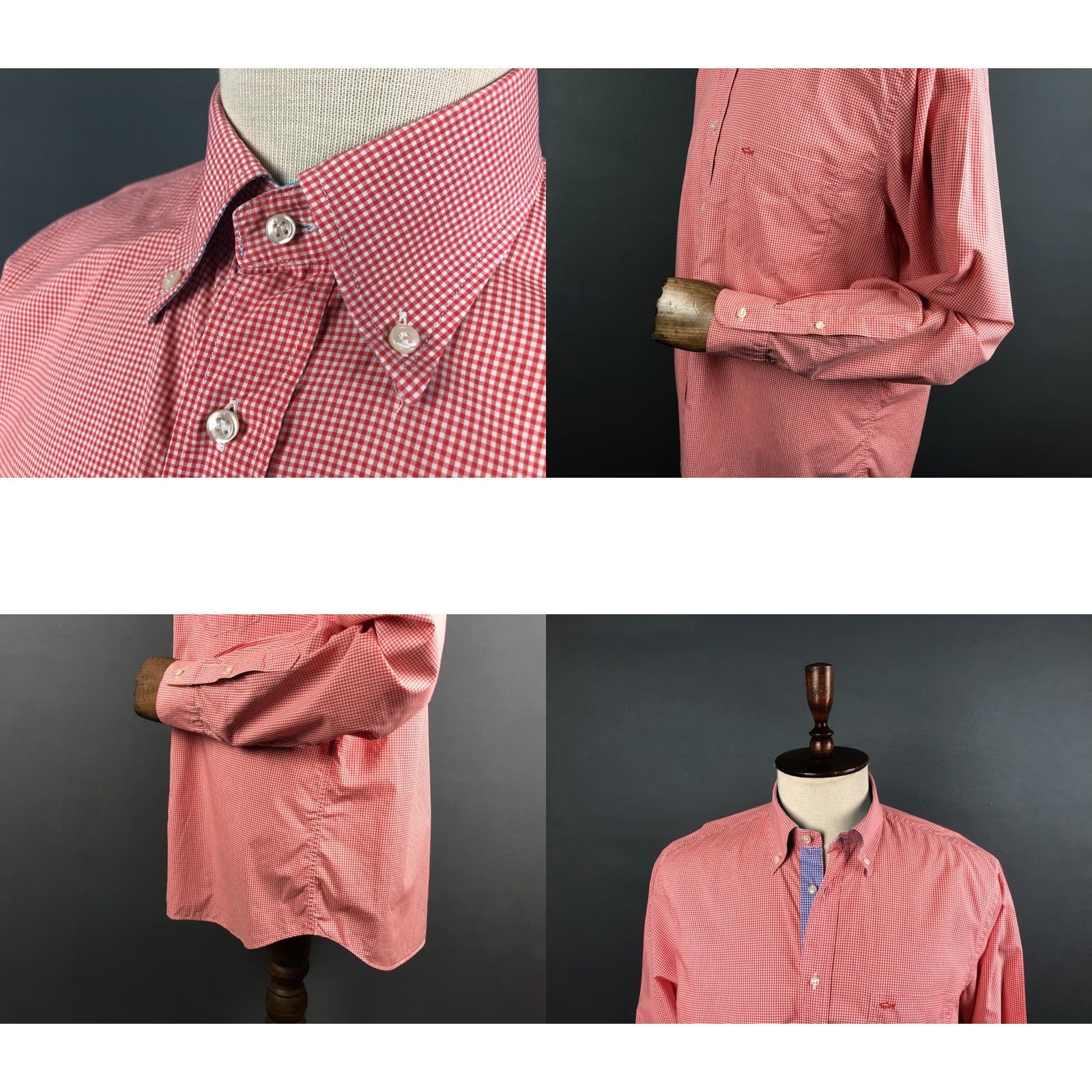 Paul & Shark Paul & Shark Men's Shirt 42 Red Cotton Check Button-Up Casual Long Sleeve Collared Shirt Size US XL / EU 56 / 4 - 8 Thumbnail