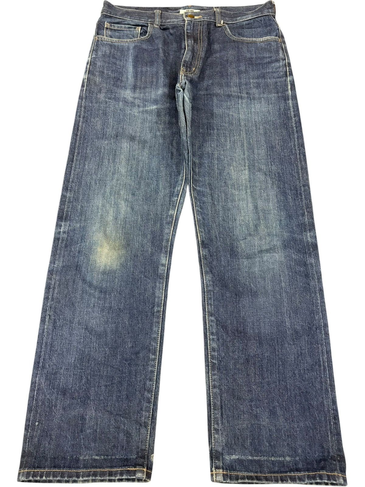 Lemaire × Uniqlo Vintage Uniqlo Lemaire Selvedge Blue Wash Loose Jeans Size US 31 - 2 Thumbnail