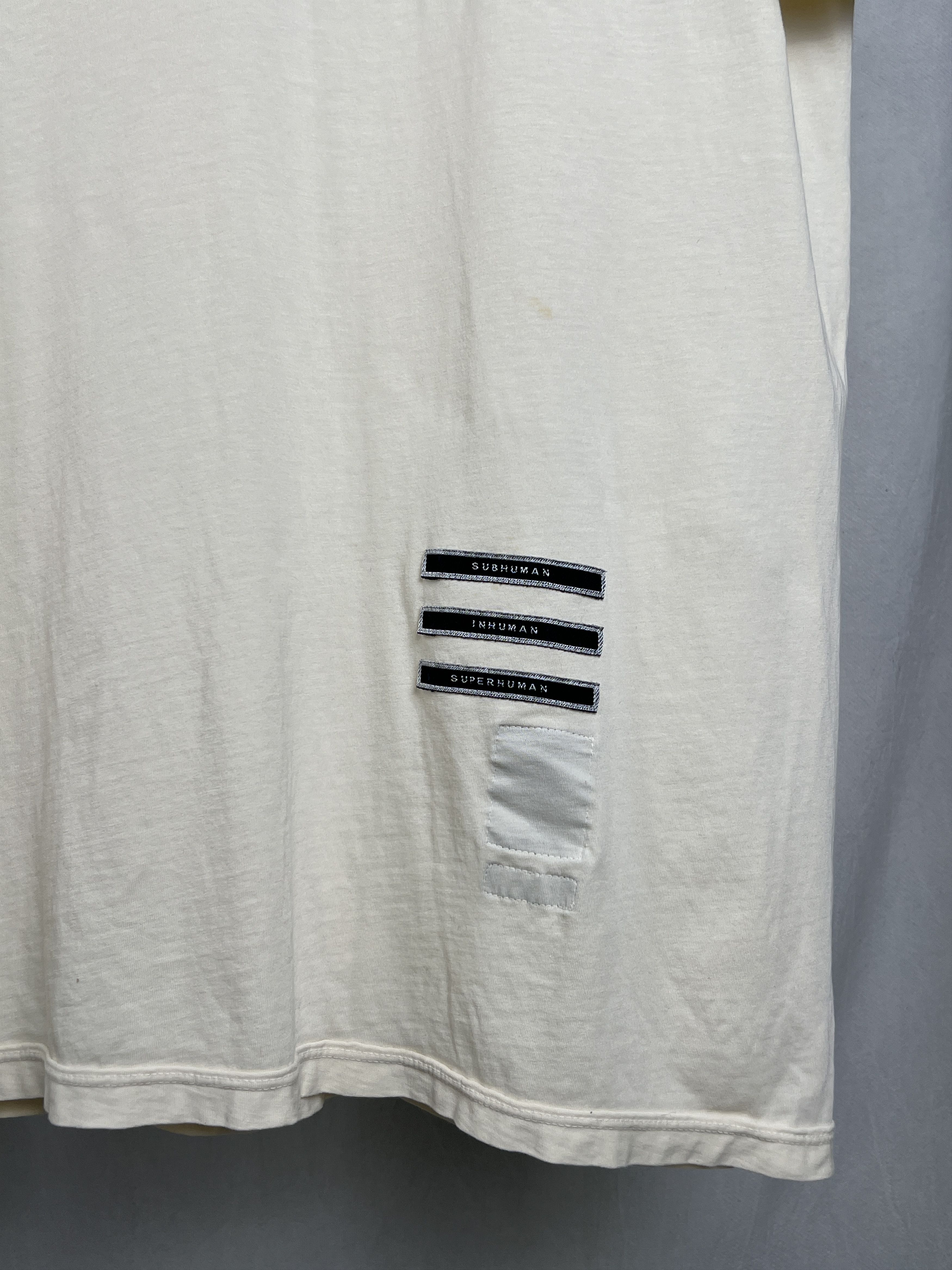 Rick Owens Rick Owens White T-shirt Size US L / EU 52-54 / 3 - 3 Thumbnail