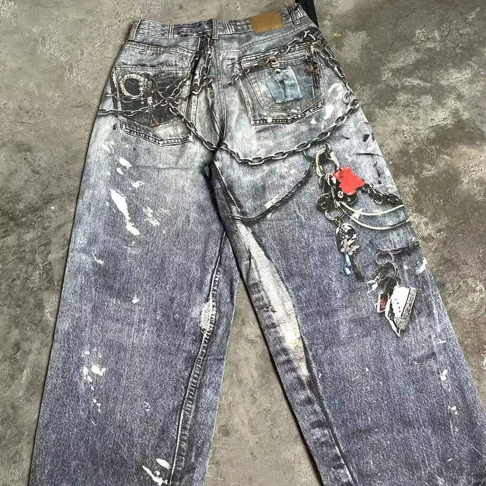Japanese Brand × Vintage graphic jeans Size US 36 / EU 52 - 1 Thumbnail