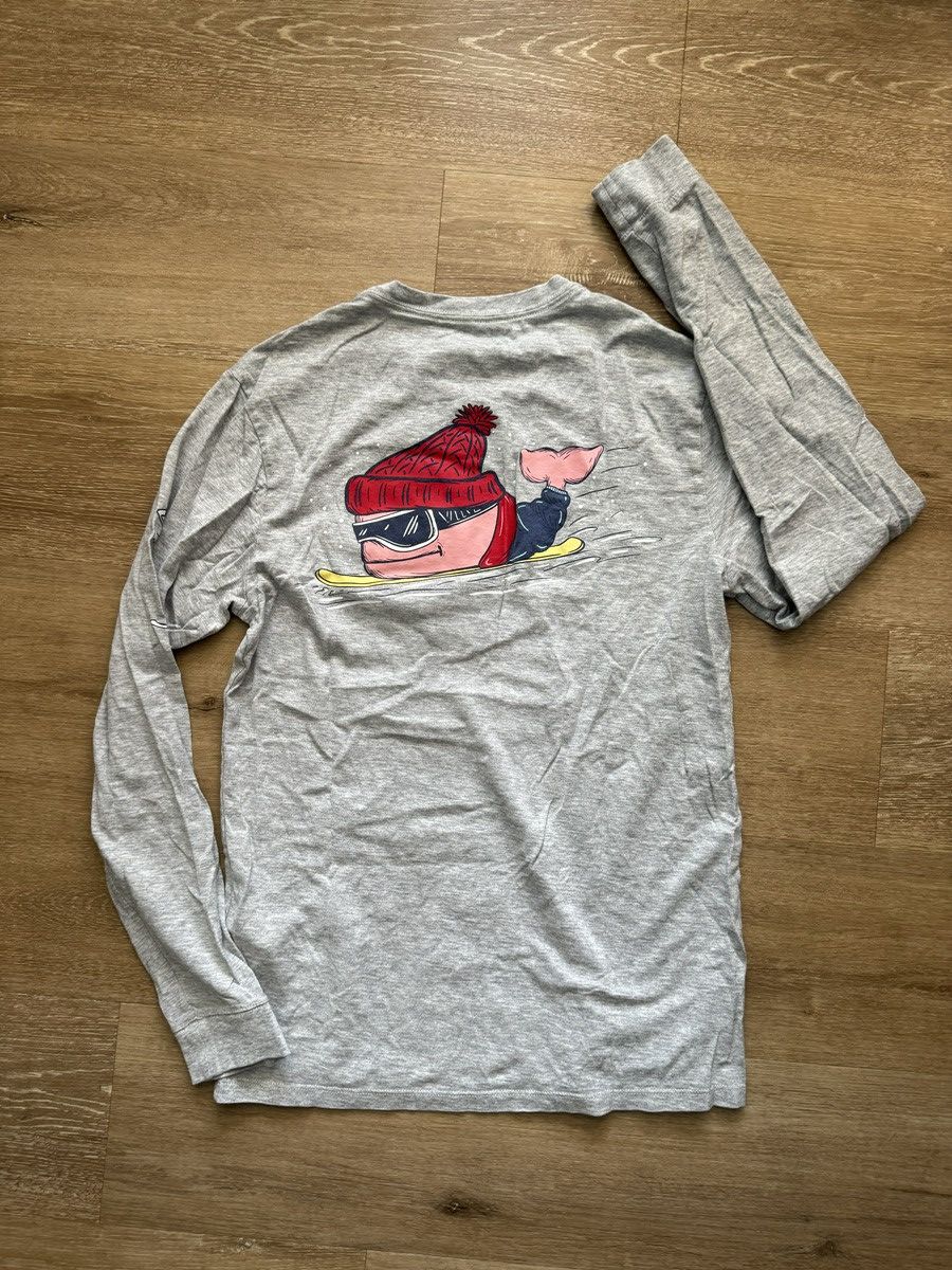 Vineyard Vines Vineyard Vines Snowboarding Pink Whale Pocket Long Sleeve Size US S / EU 44-46 / 1 - 1 Thumbnail
