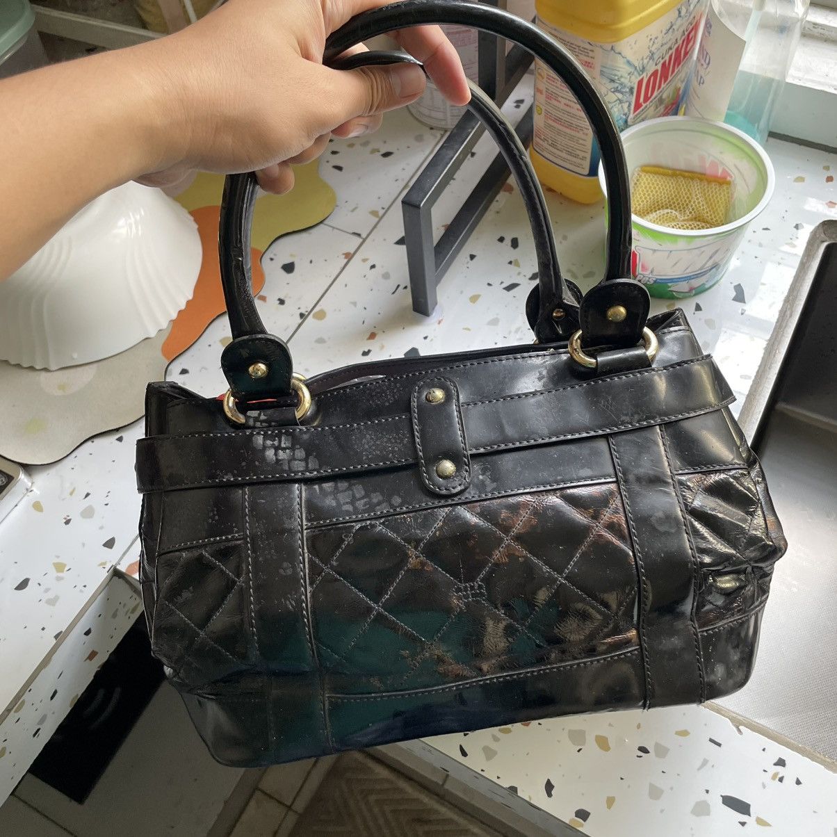 Balenciaga 🔥Vtg Balenciaga🔥Handle Hand Bags Size ONE SIZE - 5 Thumbnail