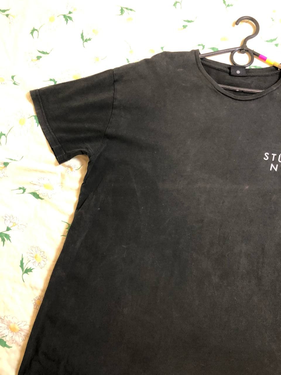 Stussy T-Shirt black Streetwear Y2K Stussy Vintage big print Size US L / EU 52-54 / 3 - 8 Thumbnail
