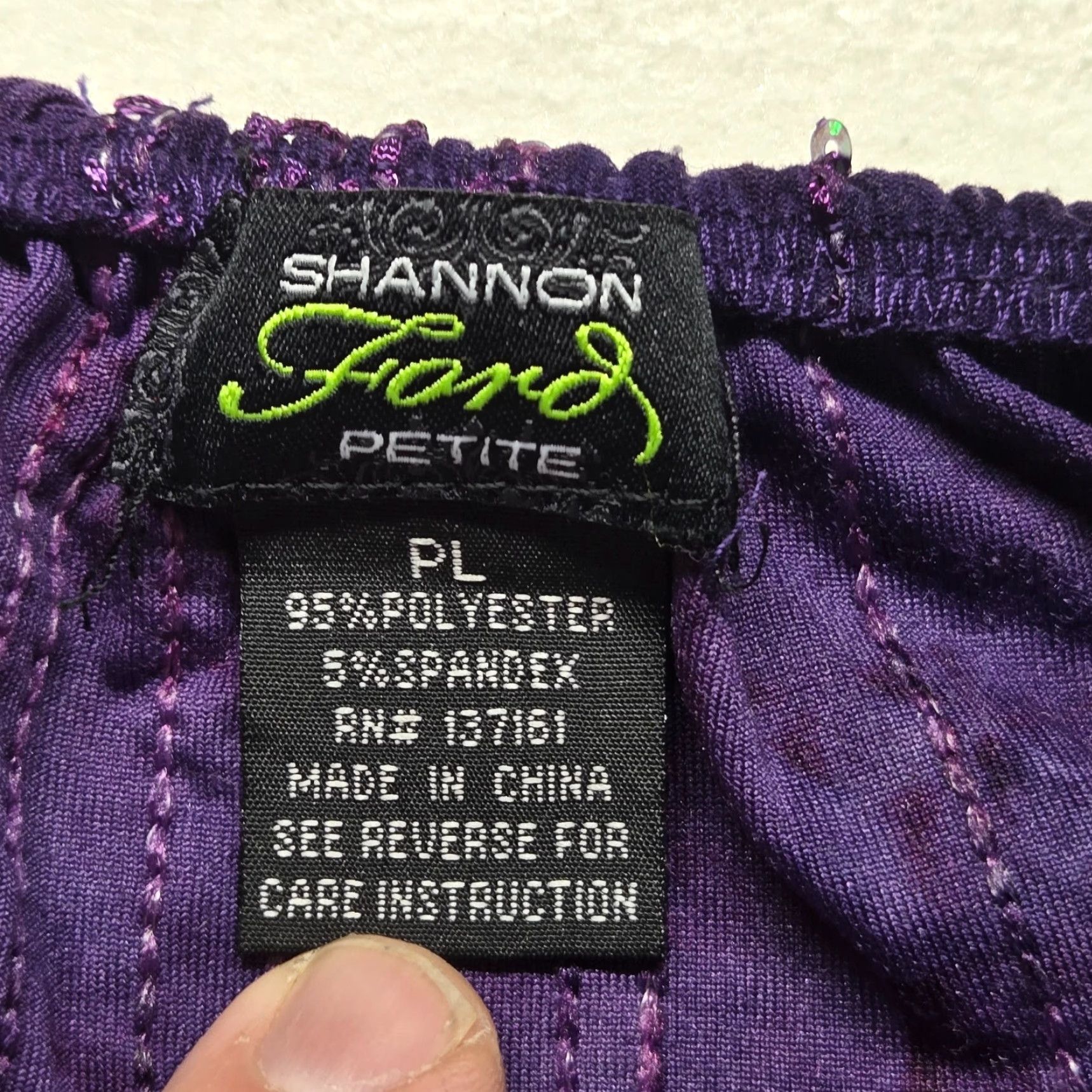 Sea New York Shannon Ford New York Purpl 3/4 Sleeve Shirt Adult Women's PL Petite Large Size L / US 10 / IT 46 - 3 Thumbnail