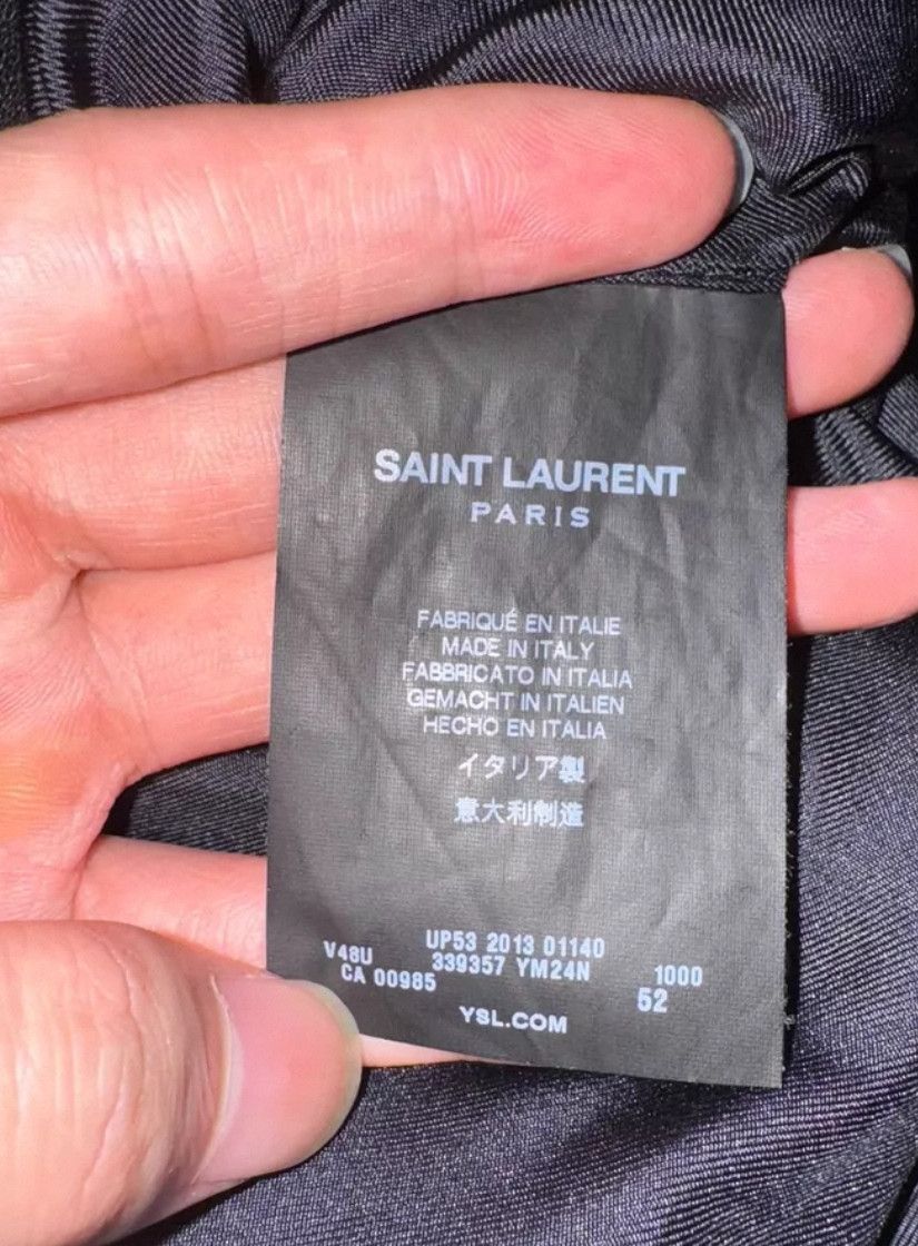 Saint Laurent Paris Saint Laurent Paris 14 Spring/Summer Sheepskin Sword Colla Size 52R - 7 Thumbnail