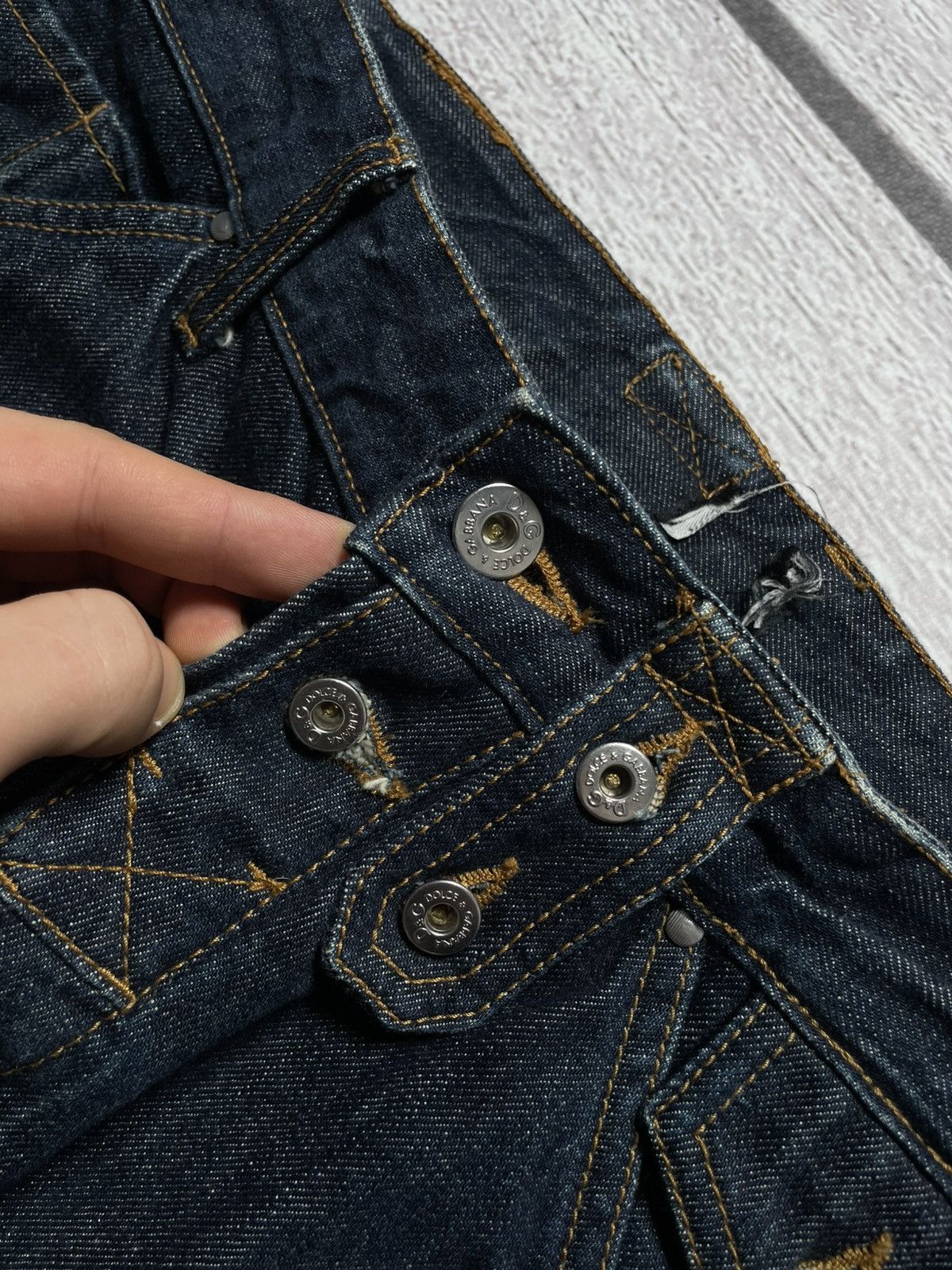 Dolce & Gabbana Dolce & Gabbana Vintage rare double knee baggy jeans pants Size US 32 / EU 48 - 4 Thumbnail