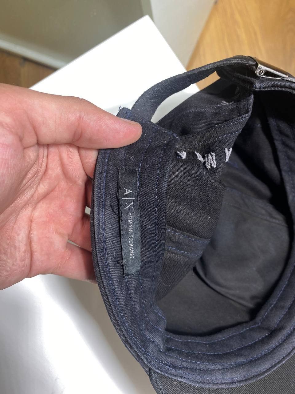 Armani × Giorgio Armani × Vintage AJ Armani Jeans vintage denim baseball cap distressed Size ONE SIZE - 8 Thumbnail