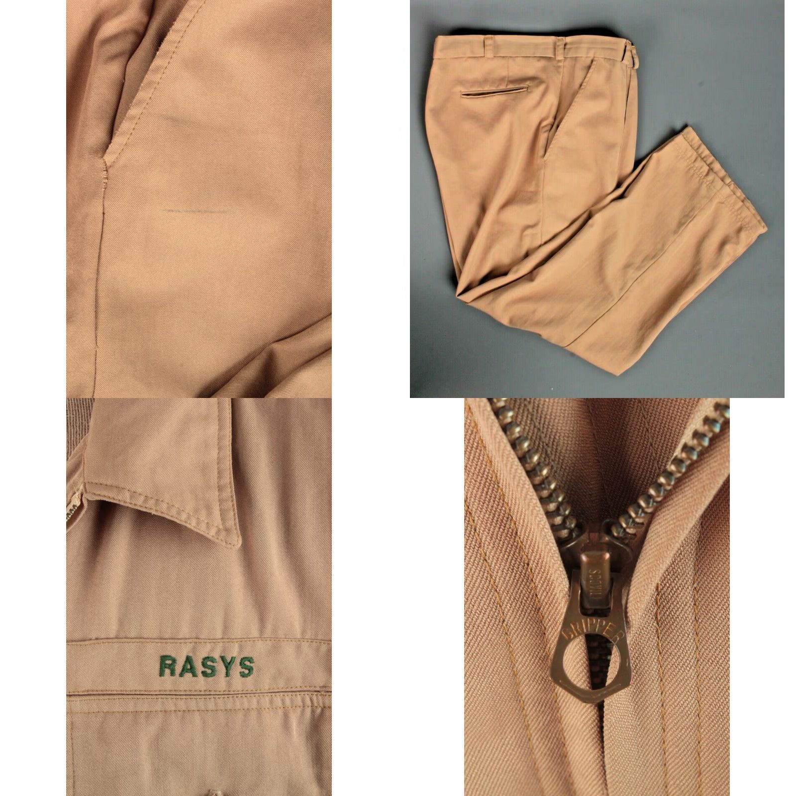 Vintage McDonnell Douglas Nomex Uniform Shirt Pants 38x28 Beige 1970s Vintage Military Flight Suit Ltd. Mens Large Size US M / EU 48-50 / 2 - 8 Thumbnail