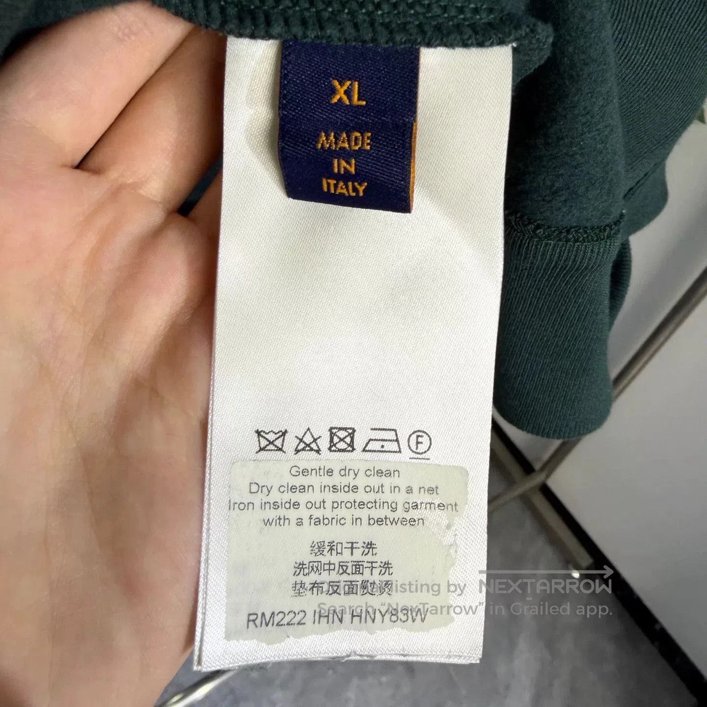 Louis Vuitton Louis Vuitton Green Denim Zip Hoodie. Size US XL / EU 56 / 4 - 4 Thumbnail
