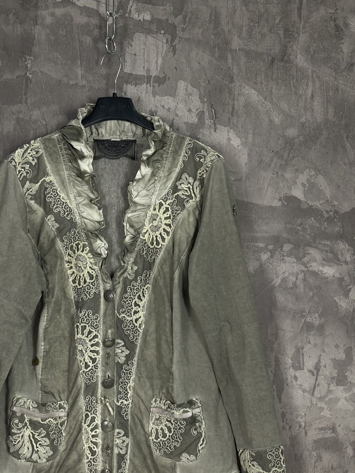Vintage Vintage Goth Deprimes Style Emo Abstract Blouse Size M / US 6-8 / IT 42-44 - 4 Thumbnail