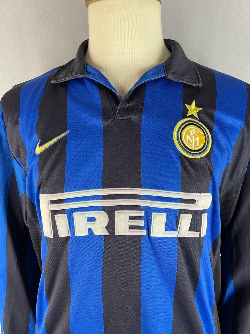 Nike Nike Vintage Long Sleeve Tee T Shirt Inter Milan 10 Baggio Size US XL / EU 56 / 4 - 5 Thumbnail
