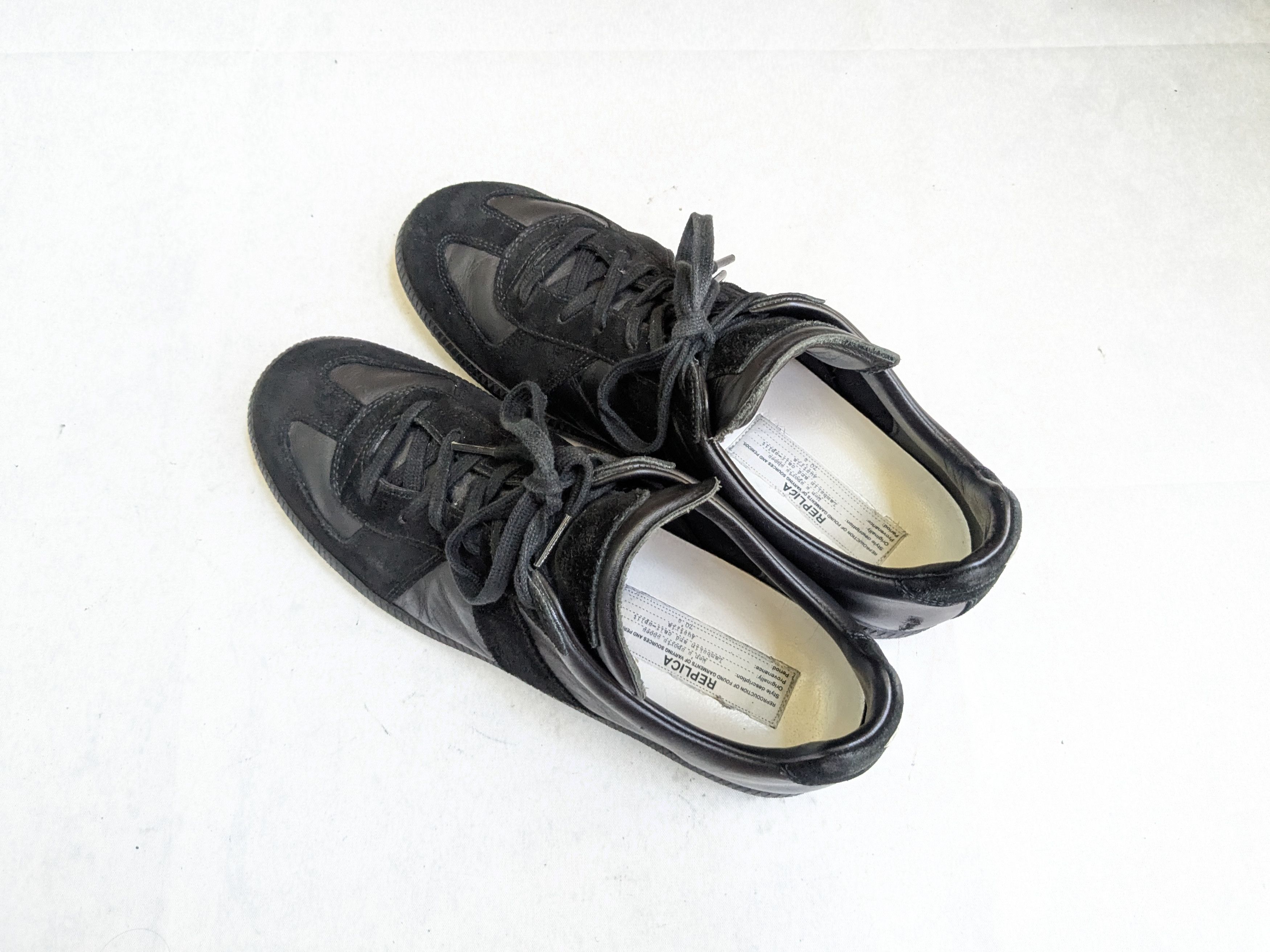 Maison Margiela Maison Margiela GAT Replica Black 9.5 42.5 Low Tops Size US 9.5 / EU 42-43 - 12 Thumbnail