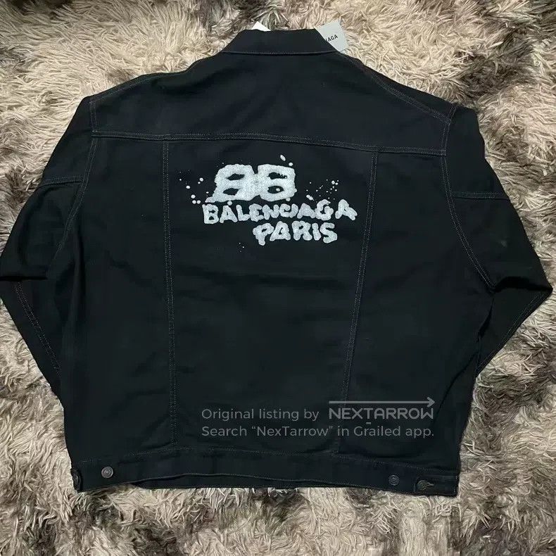 Balenciaga Balenciaga Spray-painted graffiti jacket Size US L / EU 52-54 / 3 - 1 Thumbnail