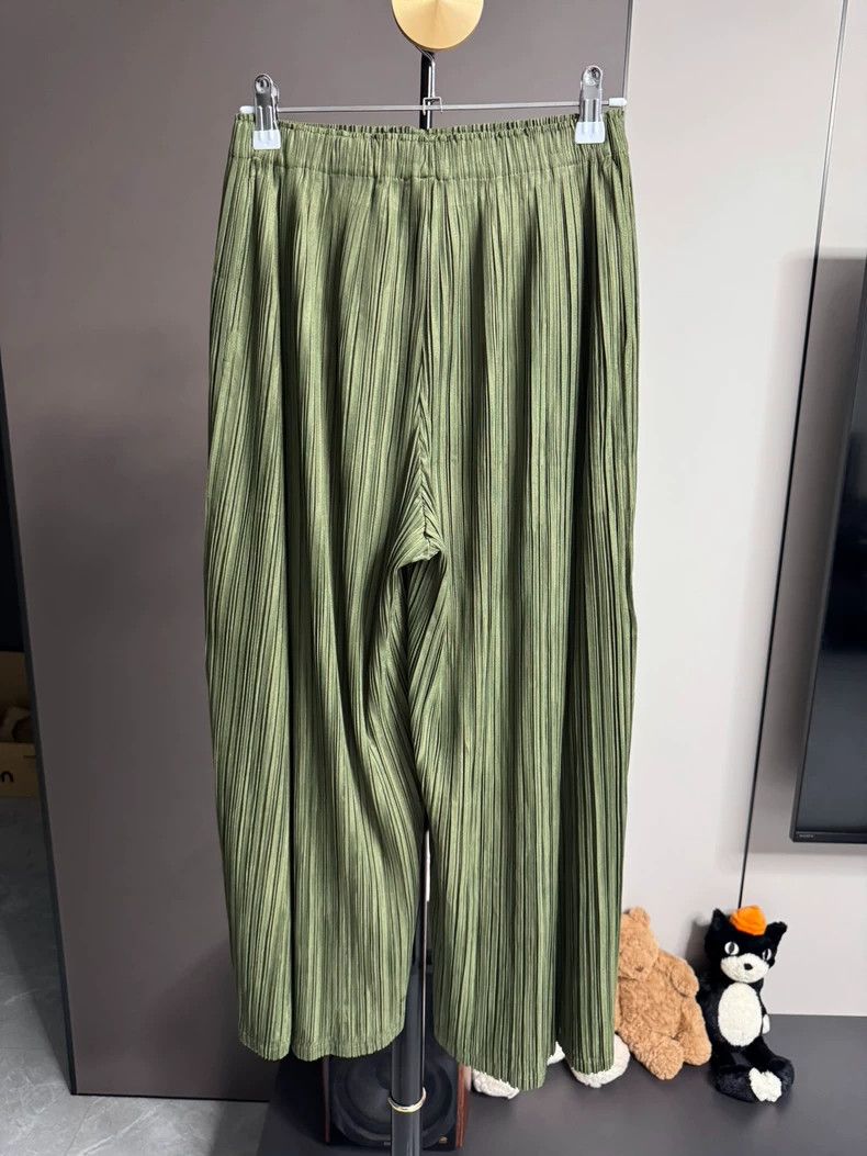 Issey Miyake issey miyake size:3 Green wide-leg pants 2506-Nextarrow Size 42" / US 20 - 2 Thumbnail