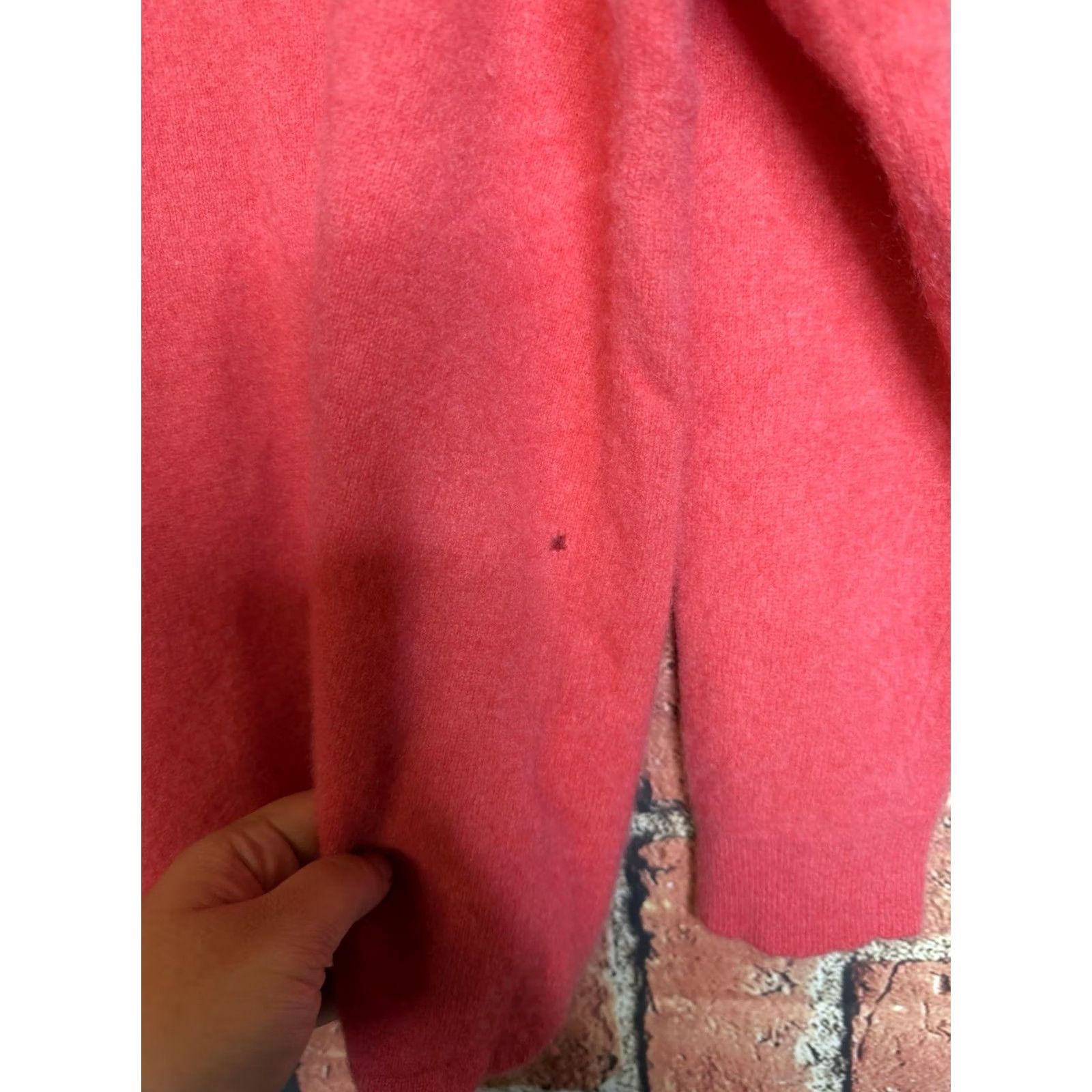 Charter Club Charter Club Pink Cashmere Sweater Women's L V-Neck Knit Pullover Casual Size L / US 10 / IT 46 - 4 Thumbnail