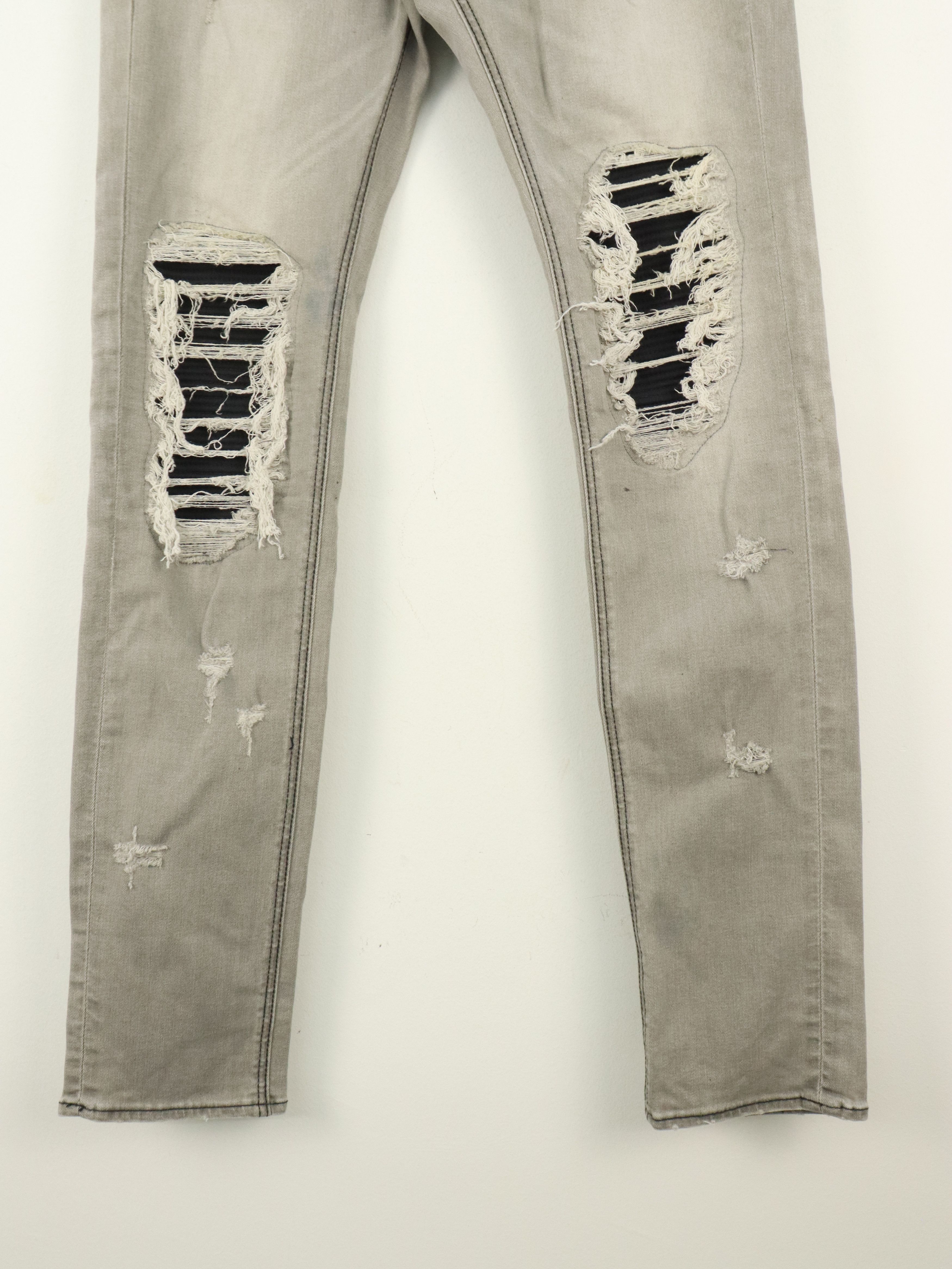 GOSTAR DE FUGA FUGA Skinny Distressed Patched Stretchable Pant Size US 33 - 8 Thumbnail