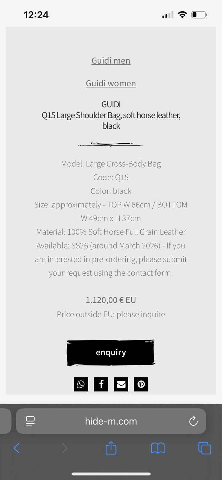 Guidi Guidi q15 bag Size ONE SIZE - 5 Thumbnail