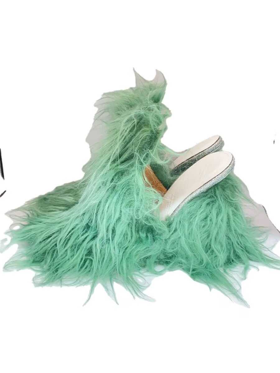 Maison Margiela Fluffy Fur Pumps Heels Size US 6 / IT 36 - 1 Thumbnail
