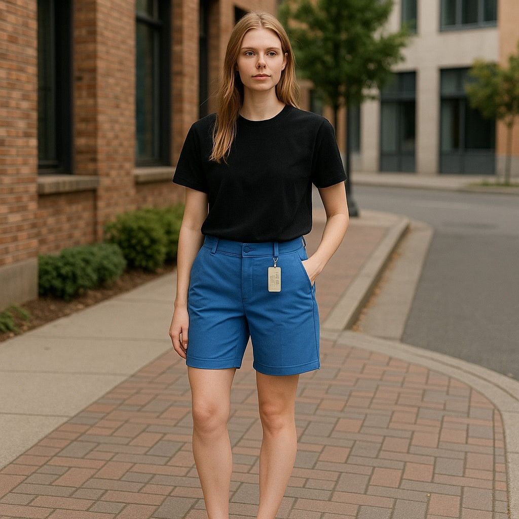 Madewell Madewell Bermuda Blue Chino Shorts Size 24" / US 00 / IT 34 - 1 Thumbnail