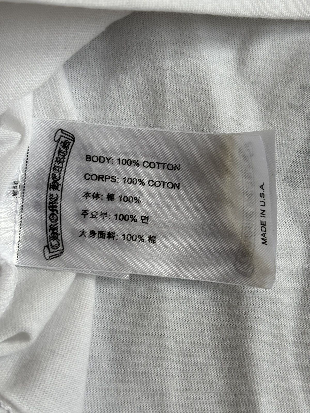 Chrome Hearts Chrome Hearts White New York Horseshoe Tee Size US S / EU 44-46 / 1 - 8 Thumbnail
