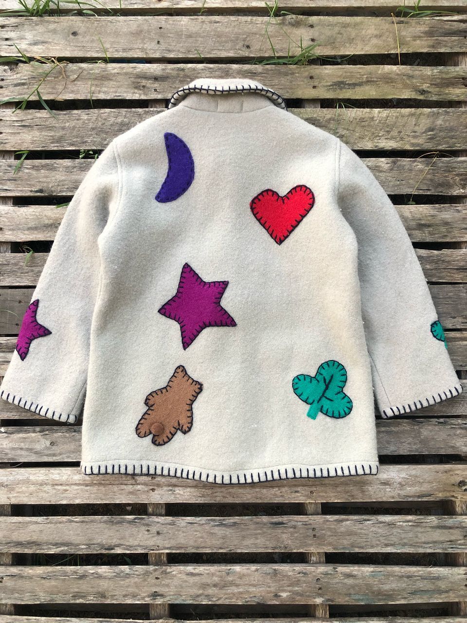 Japanese Brand × Vintage Vintage Kazamidori Patches Wool Jacket Size US M / EU 48-50 / 2 - 2 Thumbnail