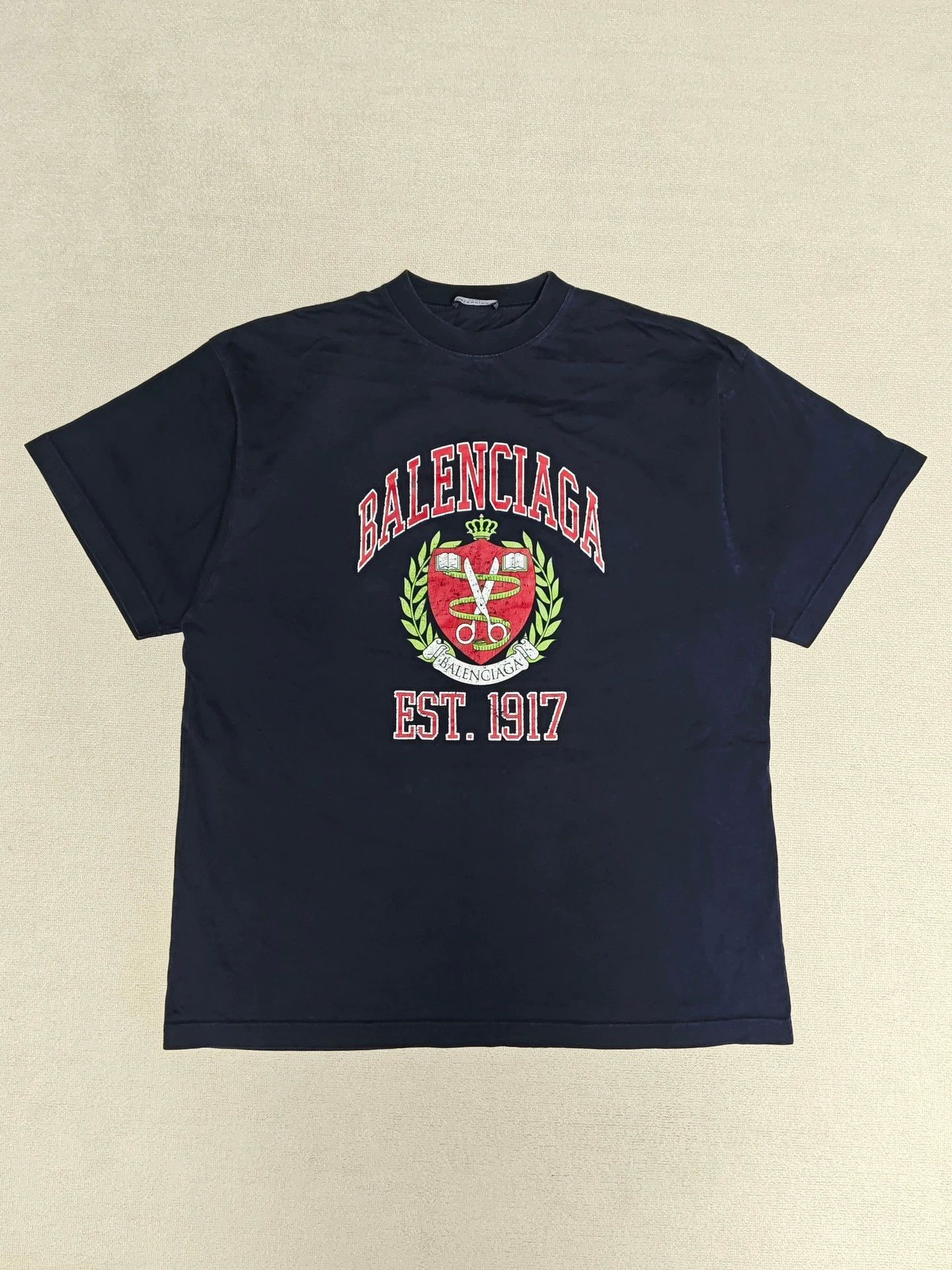 Balenciaga Balenciaga 22ss Scissors Wheat Ears Used Short Sleeves Size US S / EU 44-46 / 1 - 1 Thumbnail