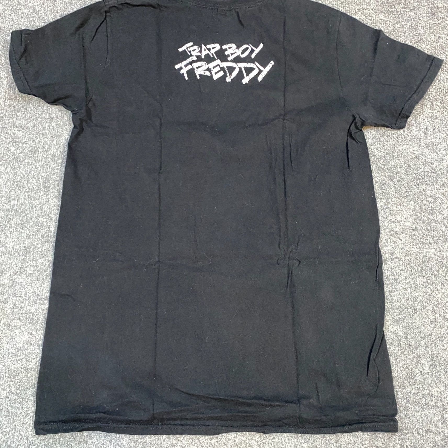 Vintage Trap Boy Freddy T-shirt M Black Unisex Crew Neck Short Sleeve Double-Sided Graphic Print Band Music Size US M / EU 48-50 / 2 - 6 Thumbnail
