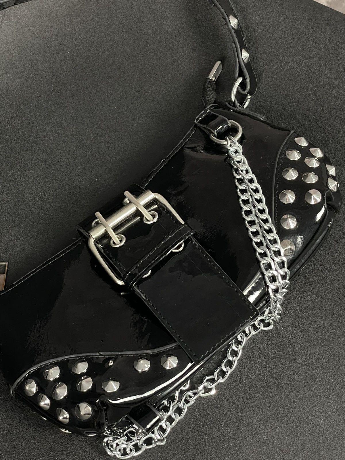 If Six Was Nine × Le Grande Bleu (L.G.B.) × Vintage Vintage Balenciaga Style Y2K glamour avant garde bag Size ONE SIZE - 4 Thumbnail