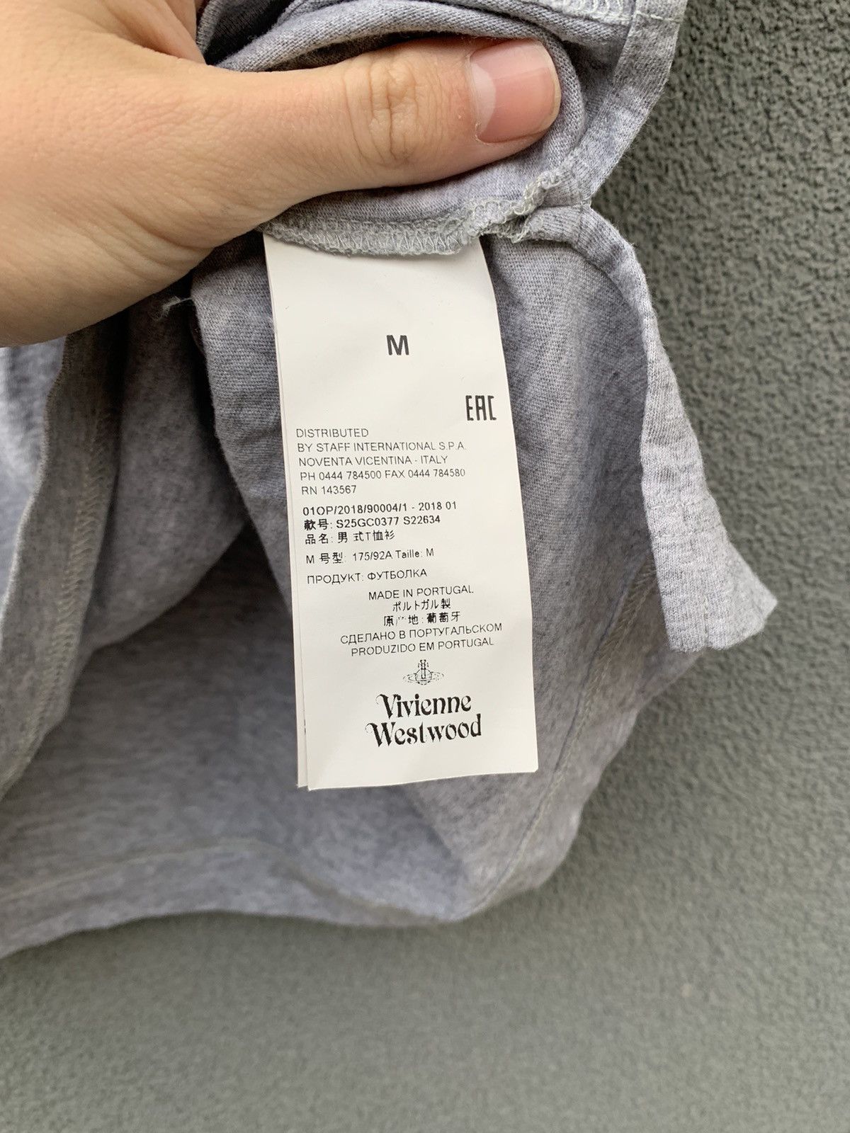 Designer × Vivienne Westwood Vievienne Westwood Basic Logo T-shirt Grey rare y2k style Size US M / EU 48-50 / 2 - 4 Thumbnail